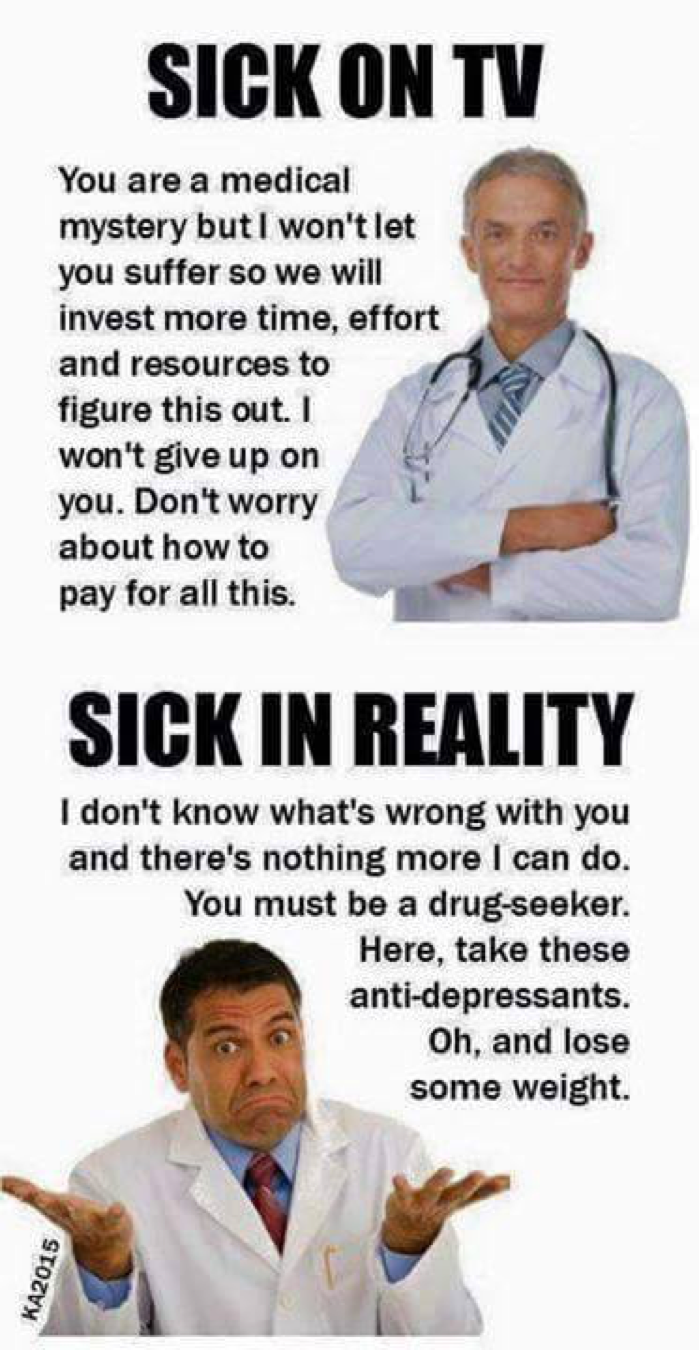 This gif made its way around the Ehlers-Danlos and Dysautonomia Facebook groups. And did we all have such a good laugh over it.