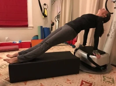 Planking it up on my Power Plate.