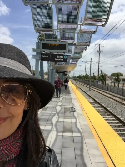 The day the Expo Line started service to Santa Monica.