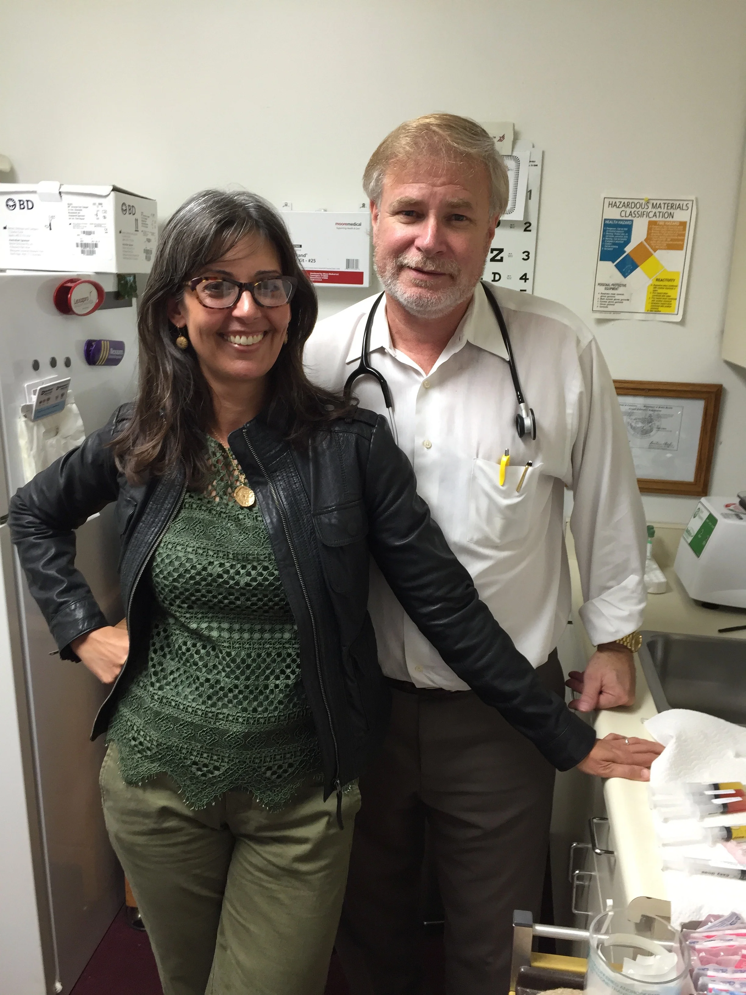 Dr. Plance and me.