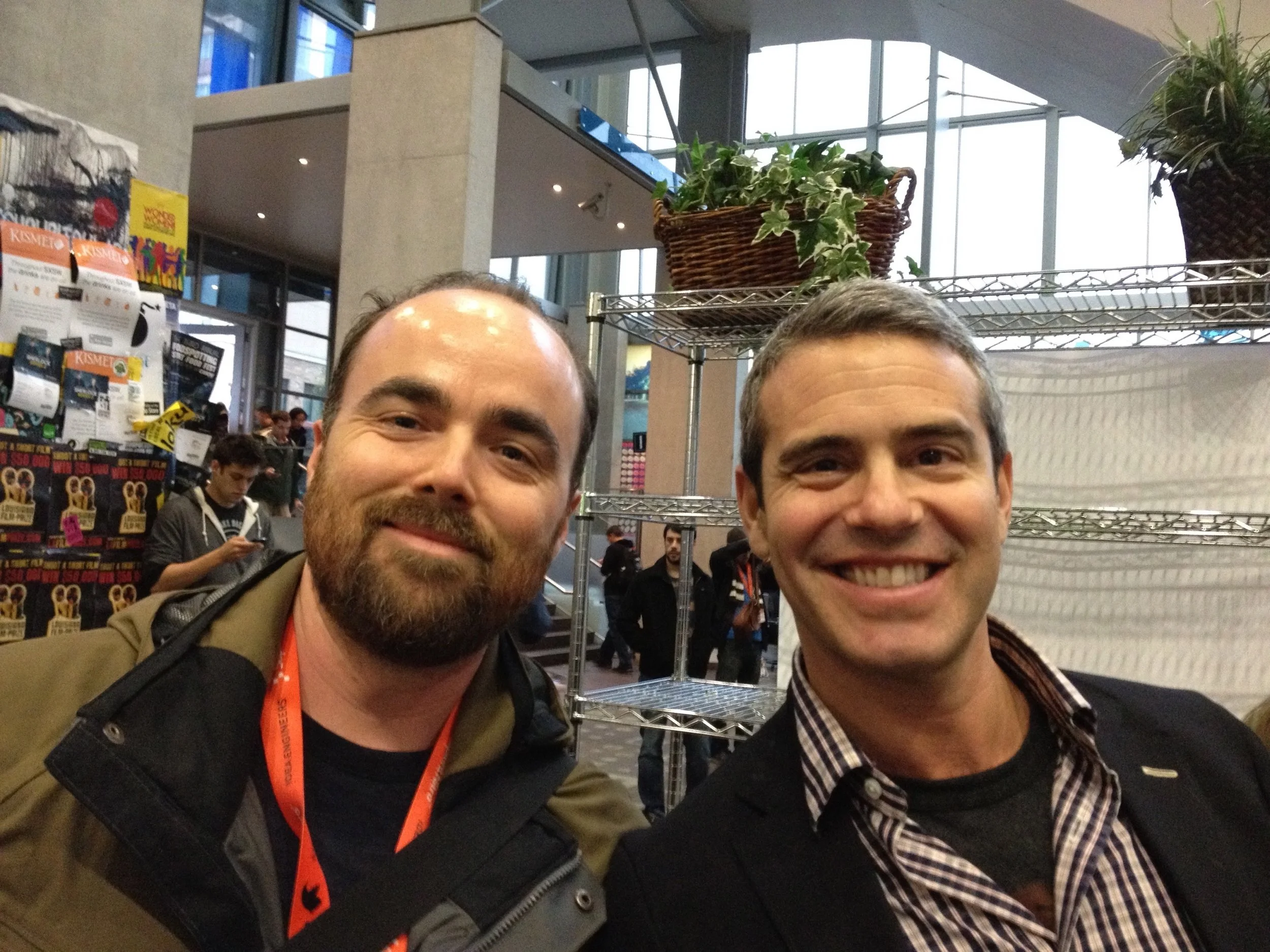Mr. Pennington and Andy Cohen at SXSW 2011.