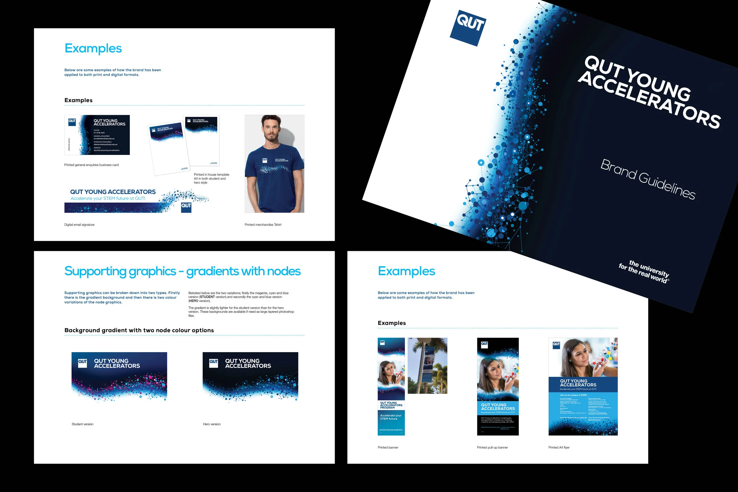  There were many deliverables involved in this project spanning from print to digital. These deliverables included banners, flyers, email signatures, powerpoint templates, business cards, postcards, t-shirts, pens, sunscreen, and more. 