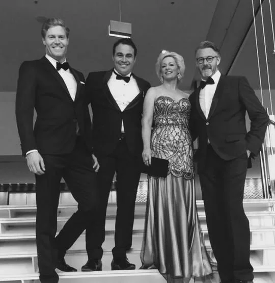 Amanda Keller from the Living Room tv show dressed and styled by Lena Kasparian for the 2015 Logies.