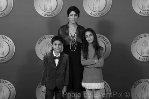 Lena Kasparian with her children.