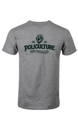 Badge Logo T-Shirt (Heather Grey) — Policulture