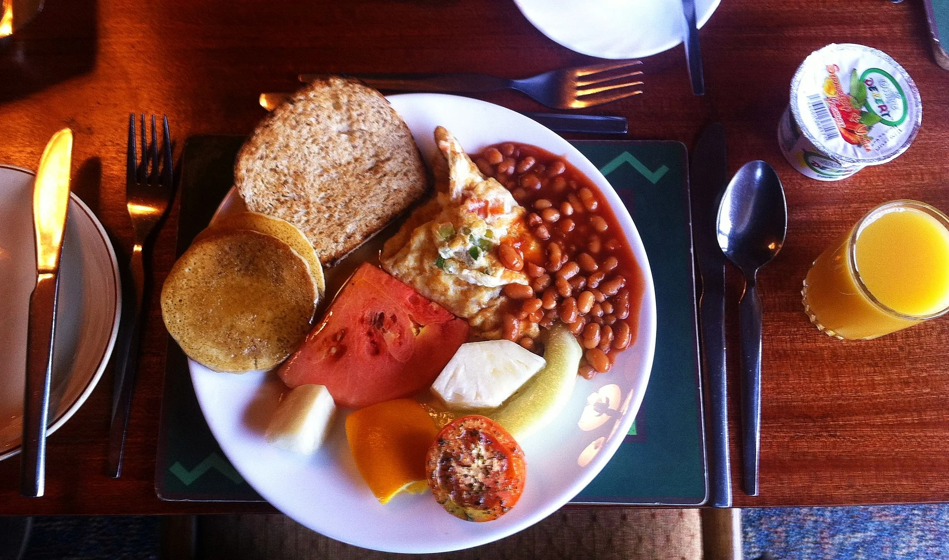 A sumptuous and healthy vegetarian breakfast