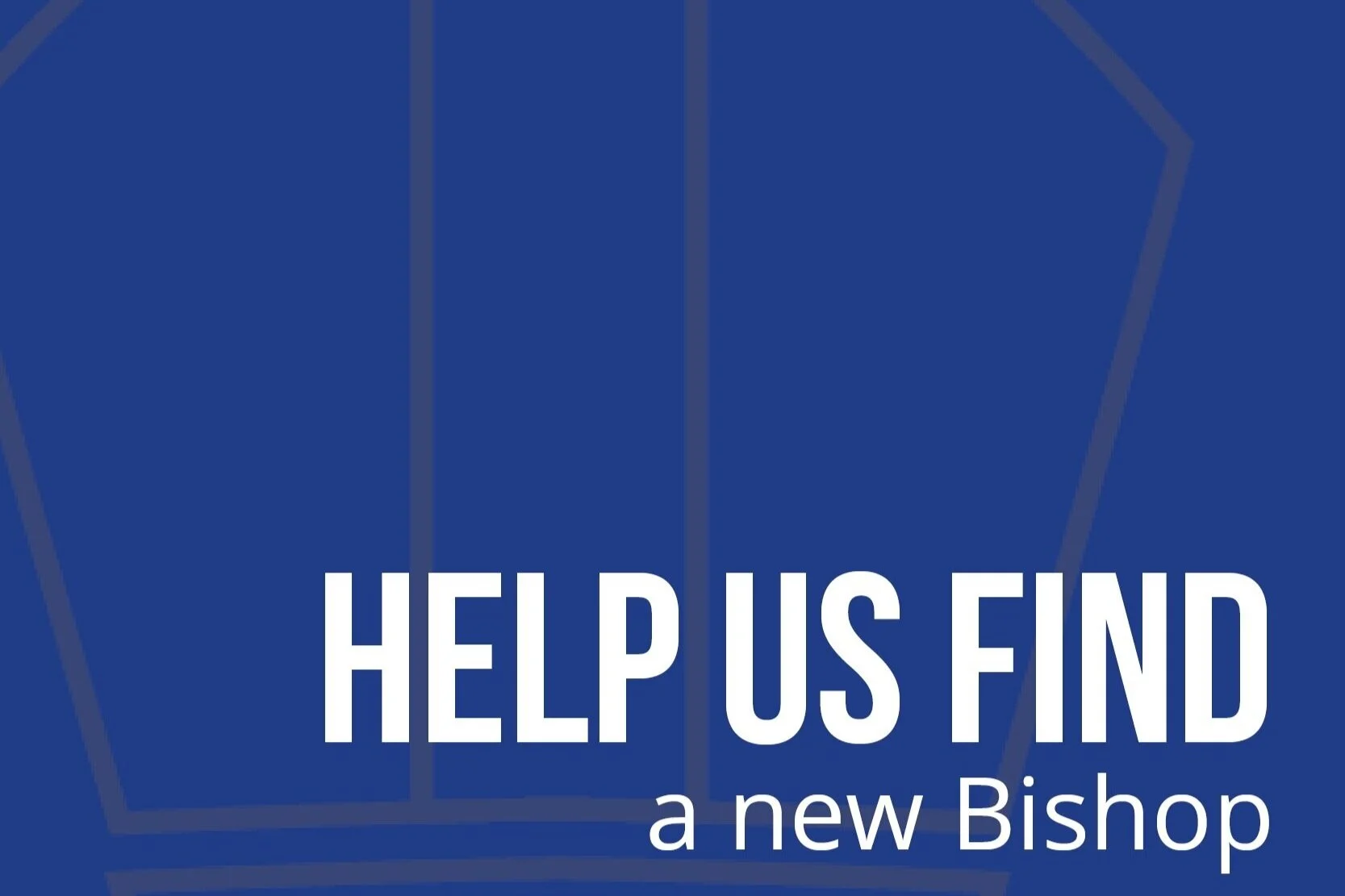 Help us find a new Bishop