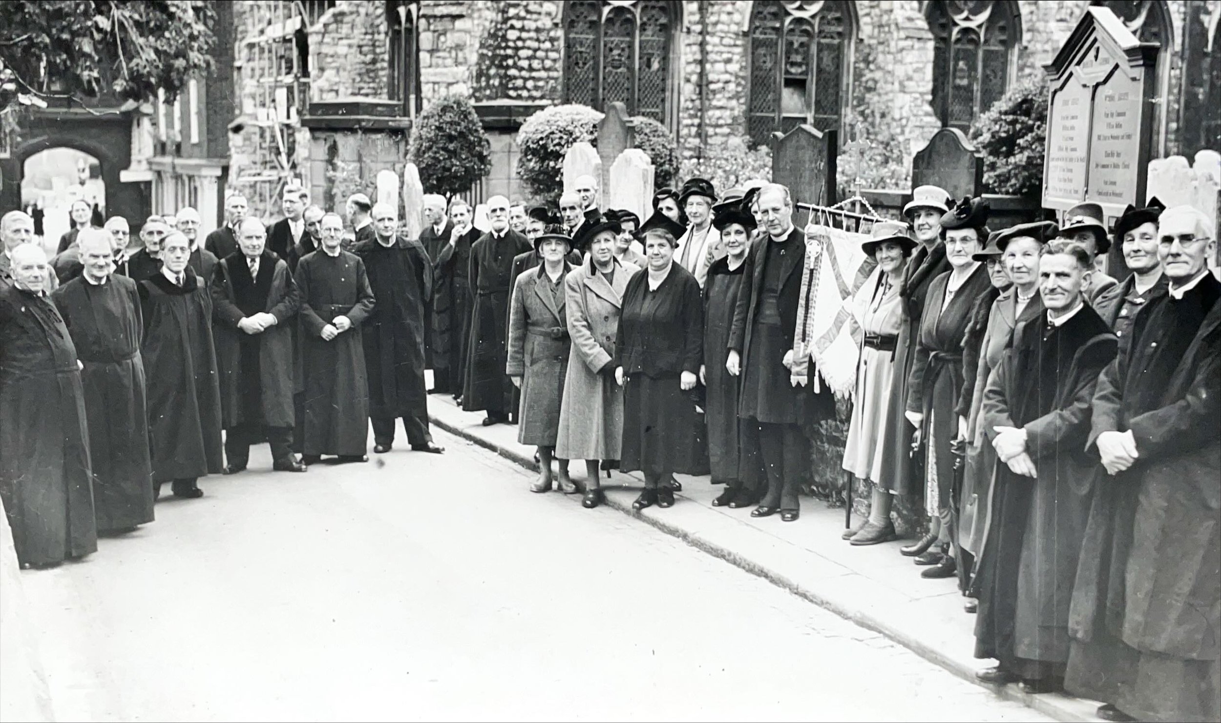 Diocesan Guild of Vergers after Evensong, October 1950