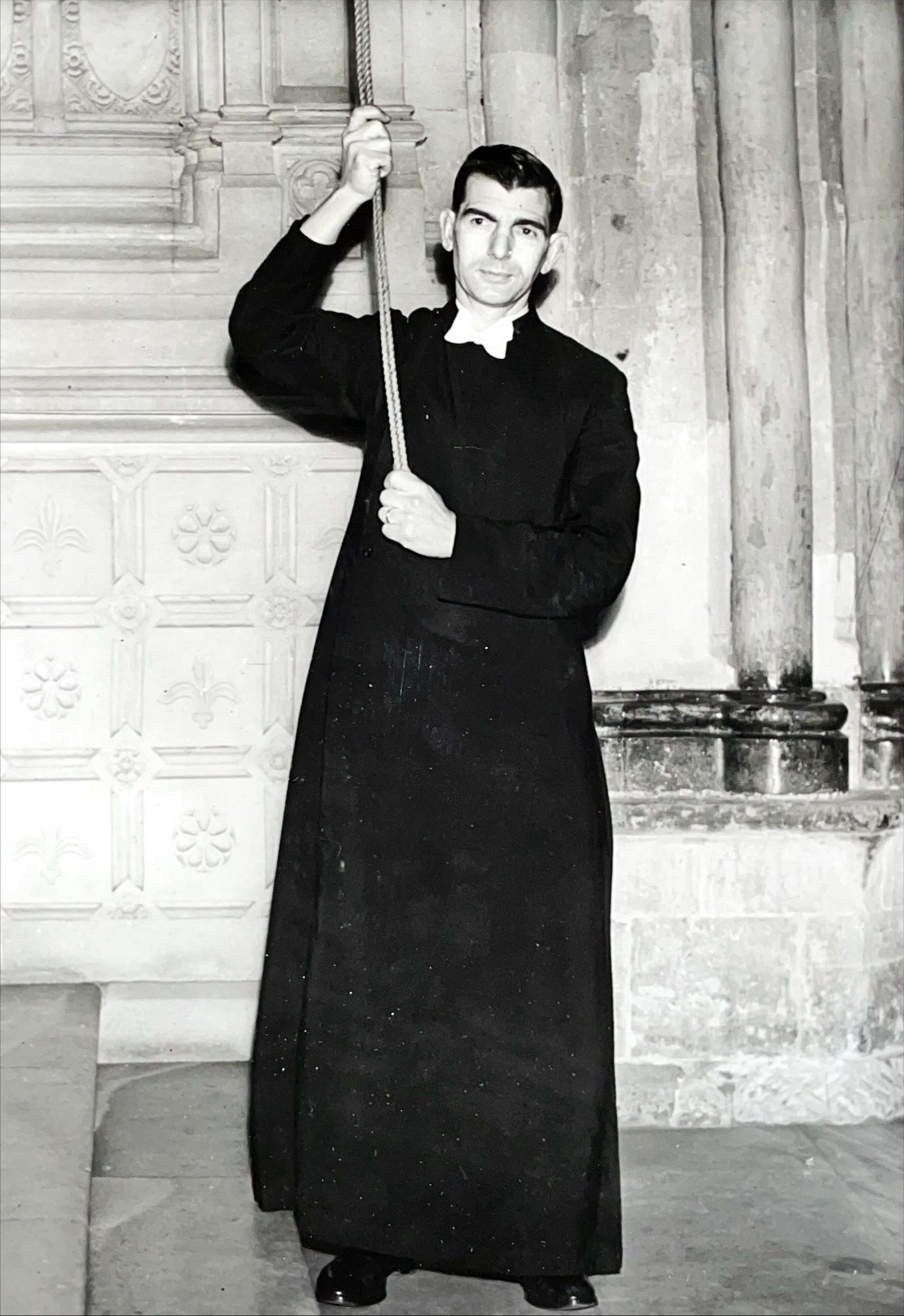 The Head Verger, F. C. Bliss tolled the 30-cwt. tenor bell fifty six times on the King's death, February 1952