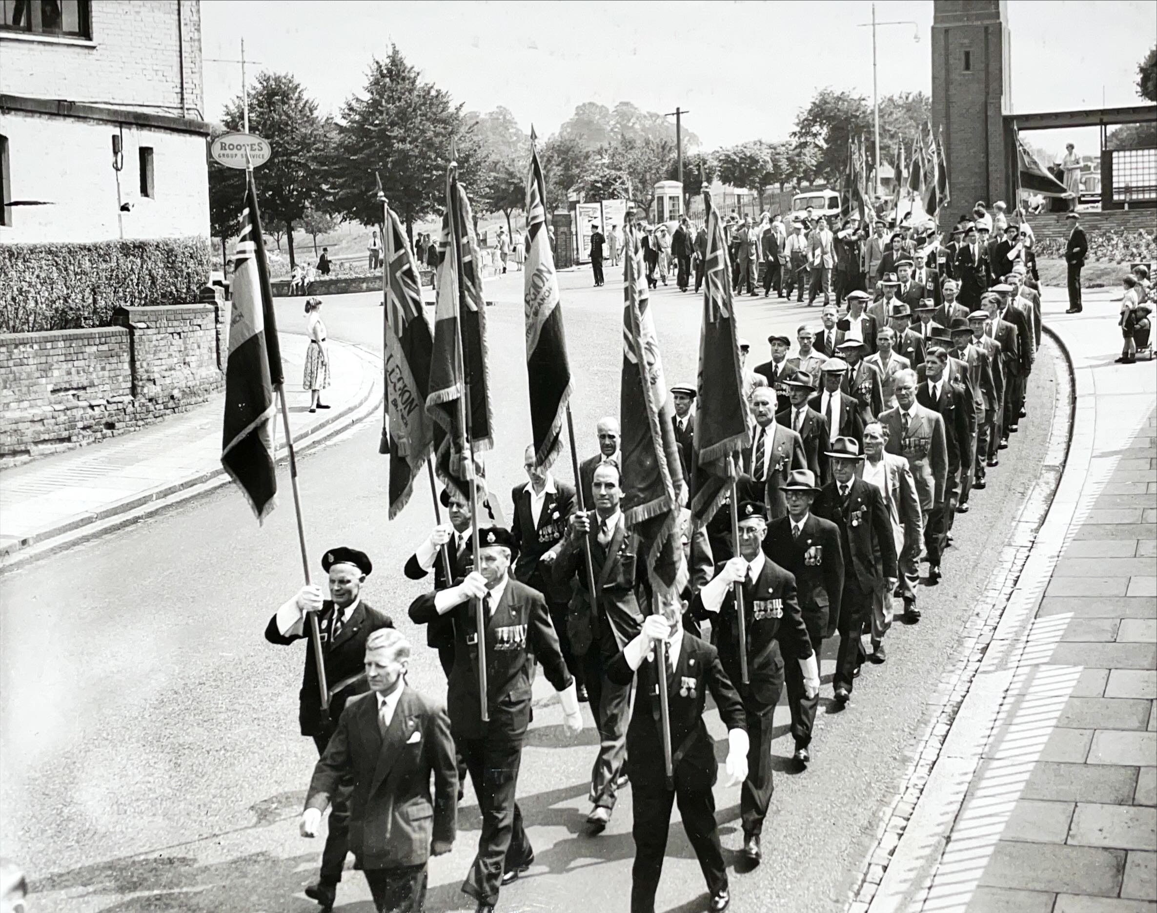 British Legion Annual County Parade Service, July 1955