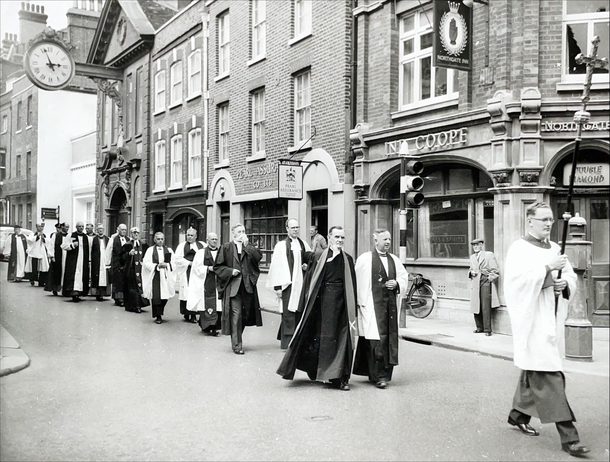 Visit of Lambeth bishops, June 1958