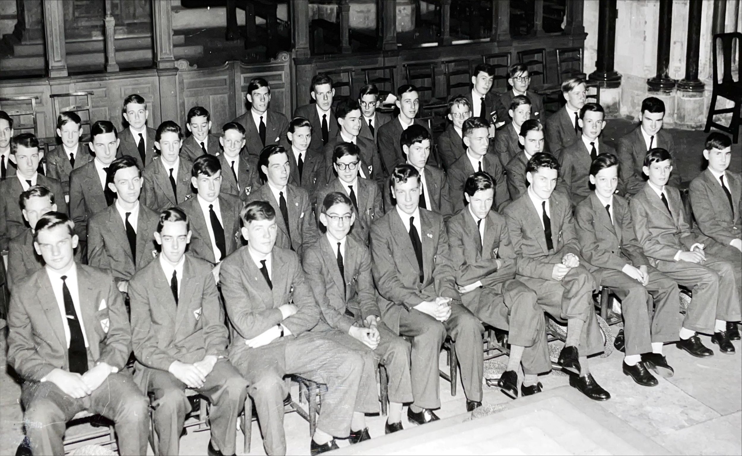 Pupils who recieved awards at King's School Prize-giving, July 1959