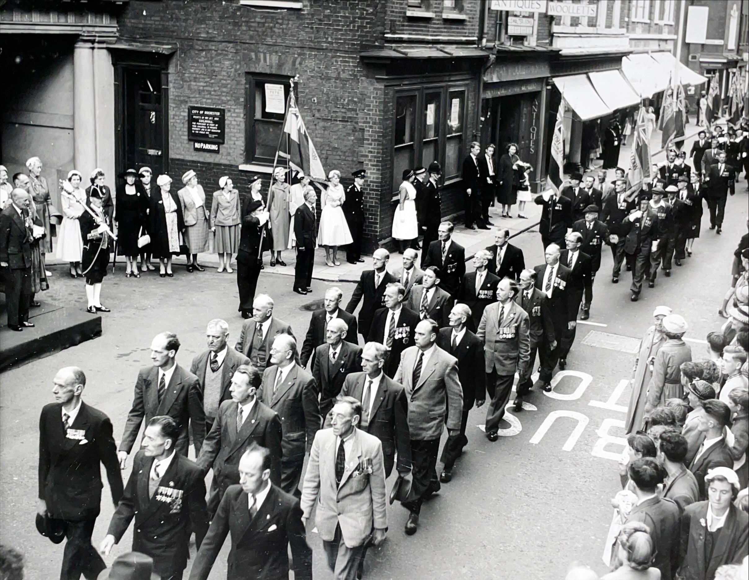 March past of the Kent branches of the British Legion, July 1959