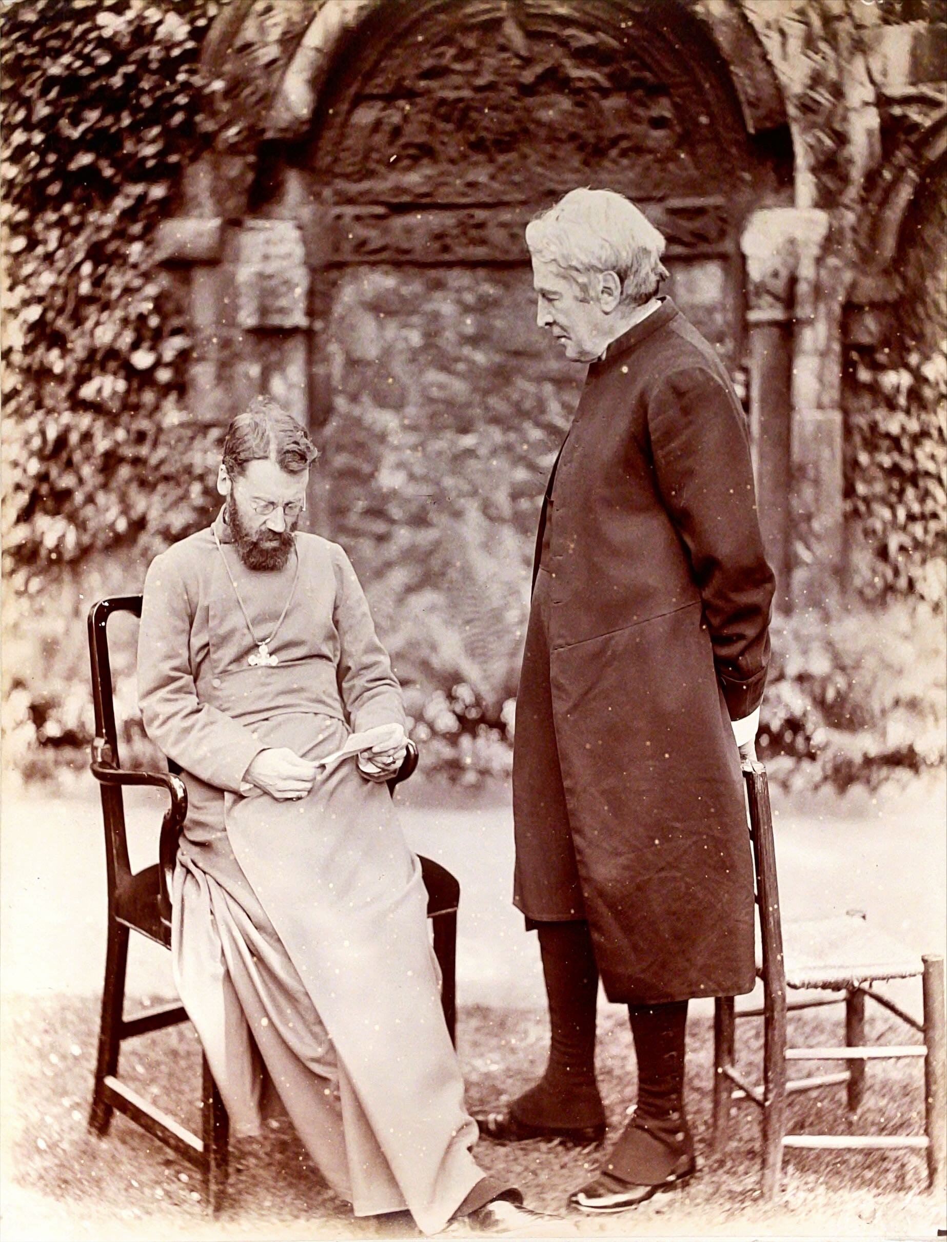 Dean Hole with a clergyman from the Russian-Greek Church(?), date uncertain (before 1904)