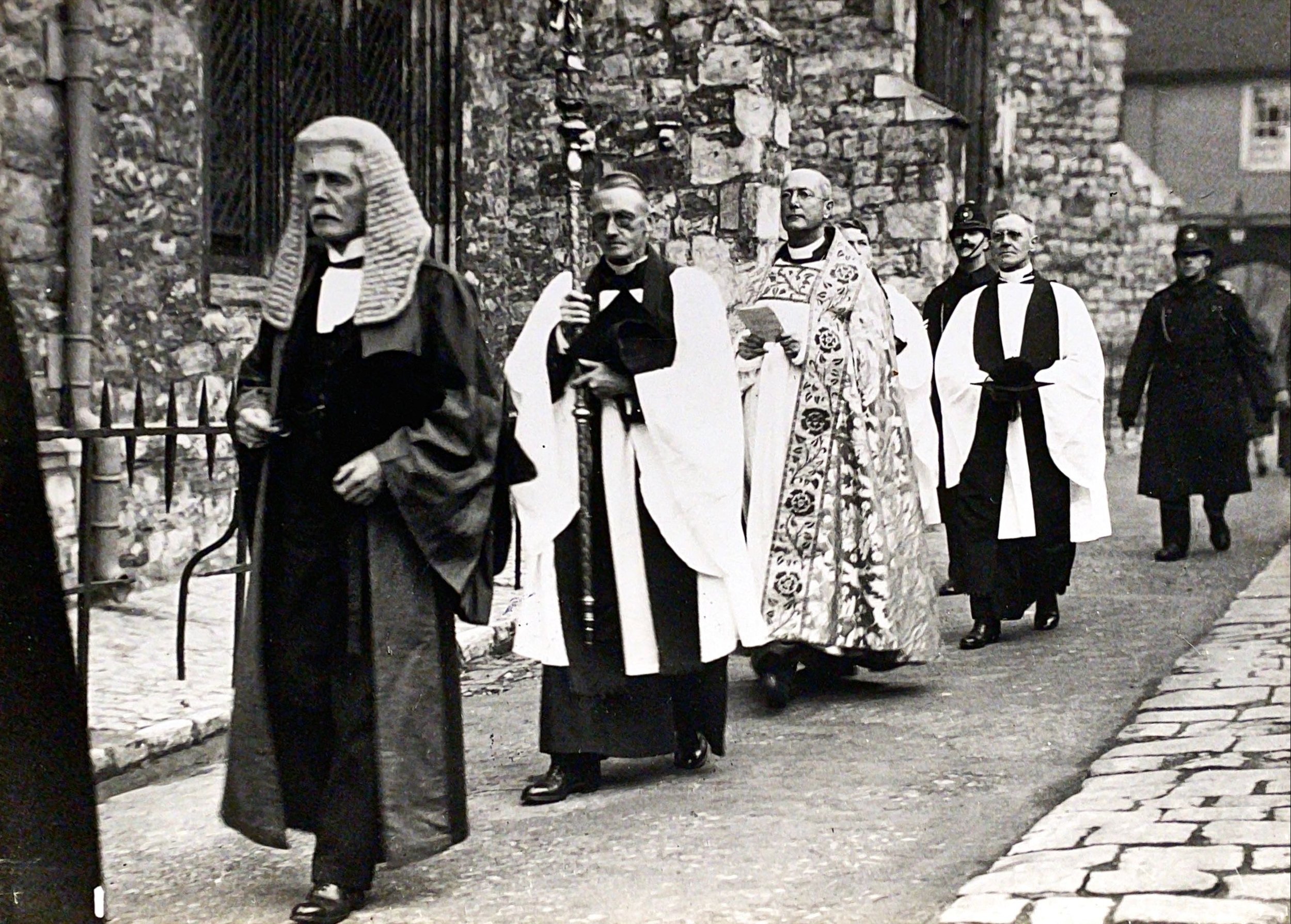 Bishop Linton-Smith in procession, 1930-1939