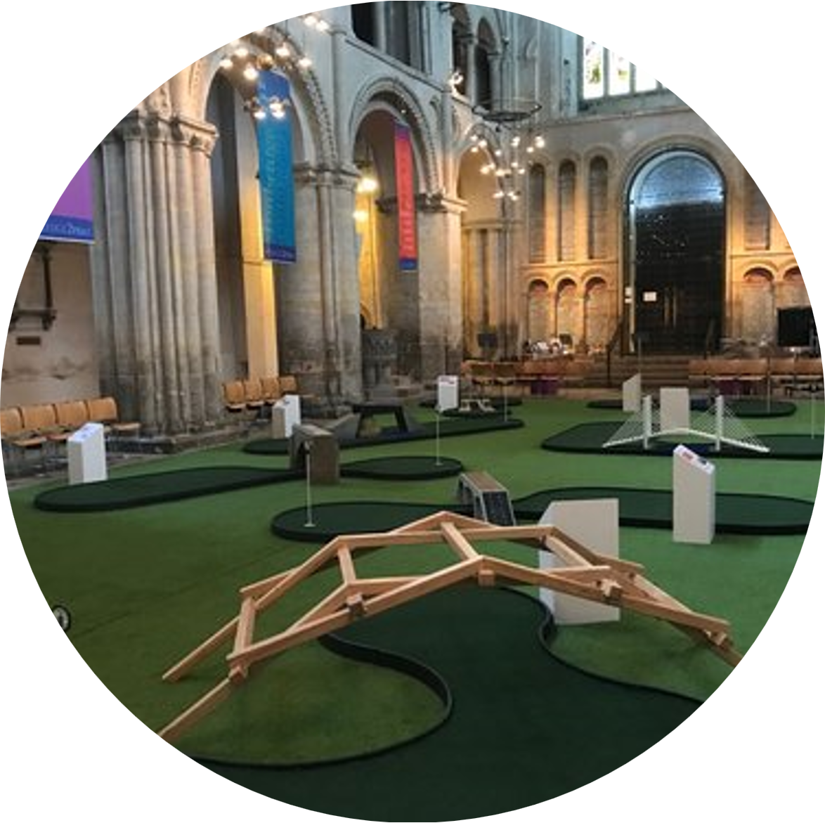 Adventure Golf in the Cathedral