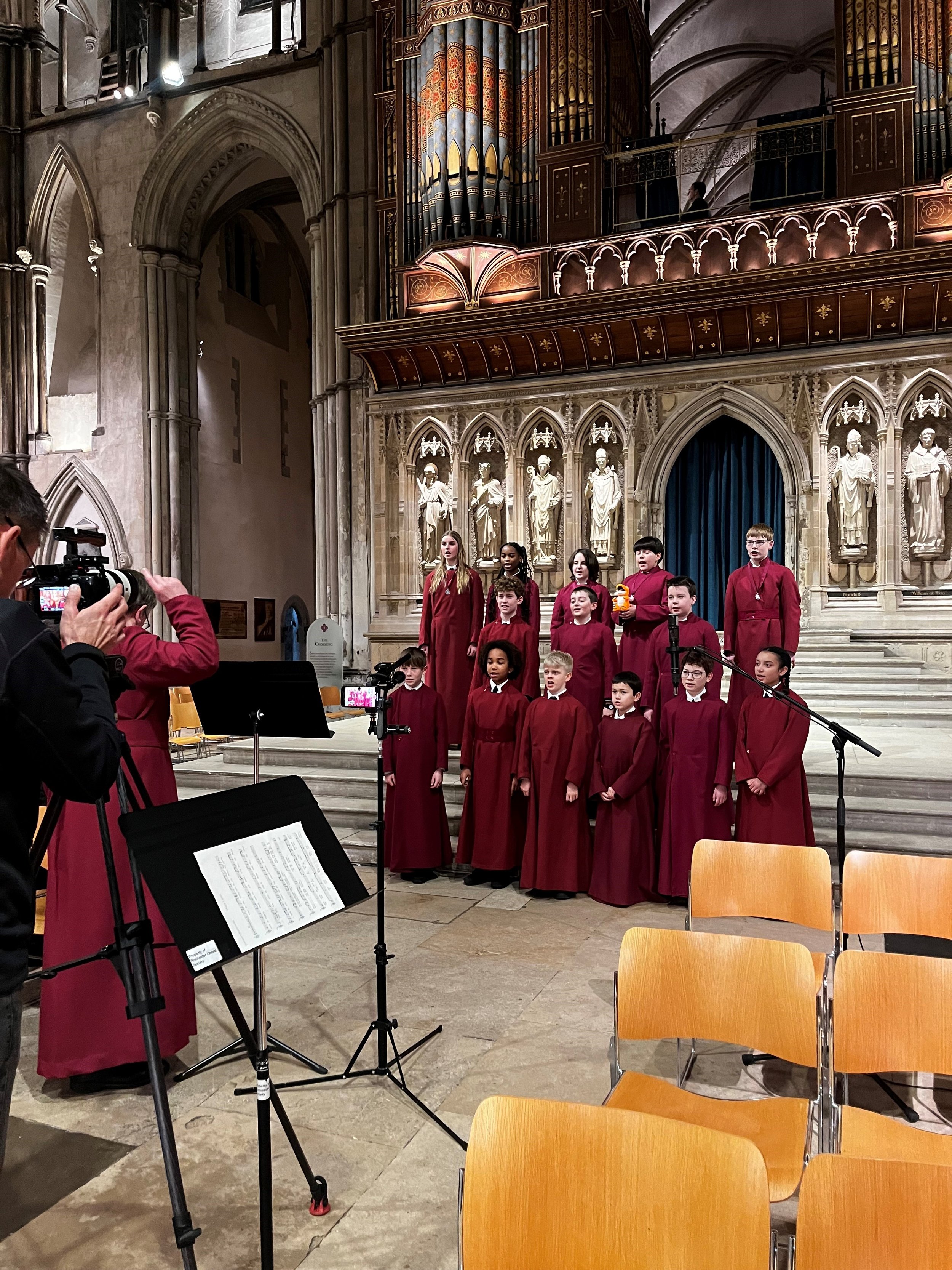 Choristers record special song for BBC supporting Maidstone United