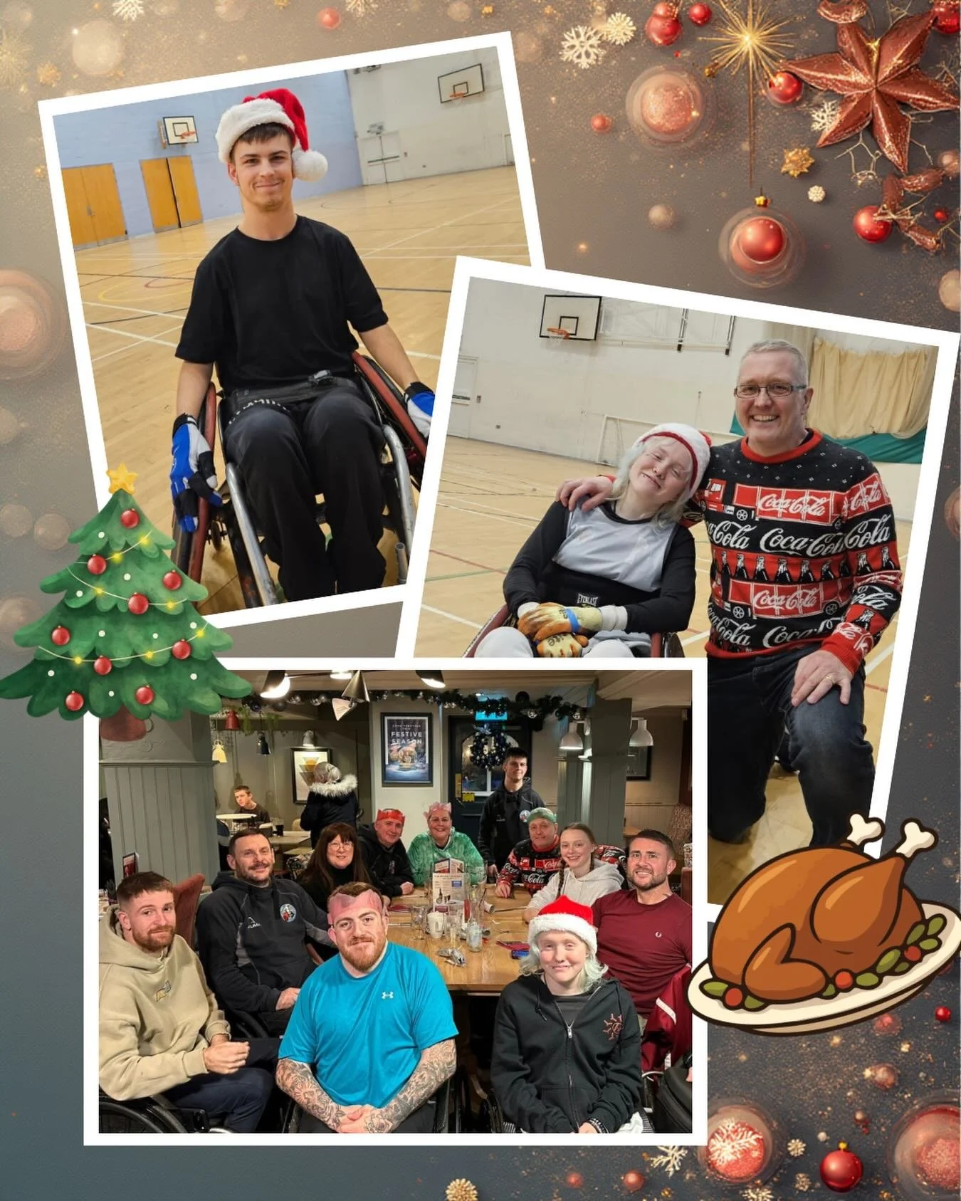 🎄Festive fun and Christmas dinner before we break for the holidays 
Today was our final training session of 2025.

2️⃣0️⃣2️⃣6️⃣ Training restarts Saturday 3rd January 👍🏼 

Want to try wheelchair rugby? Get in touch 
DM or details in bio ⬆️ 
📧west