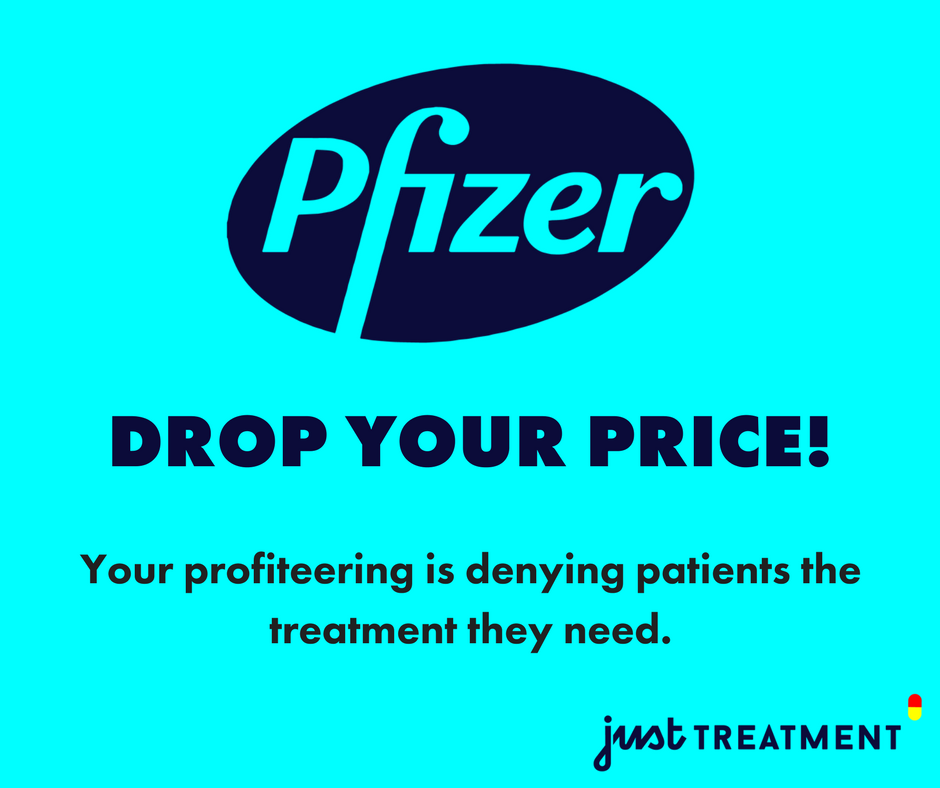 Pfizer - stop playing with patients’ lives.
