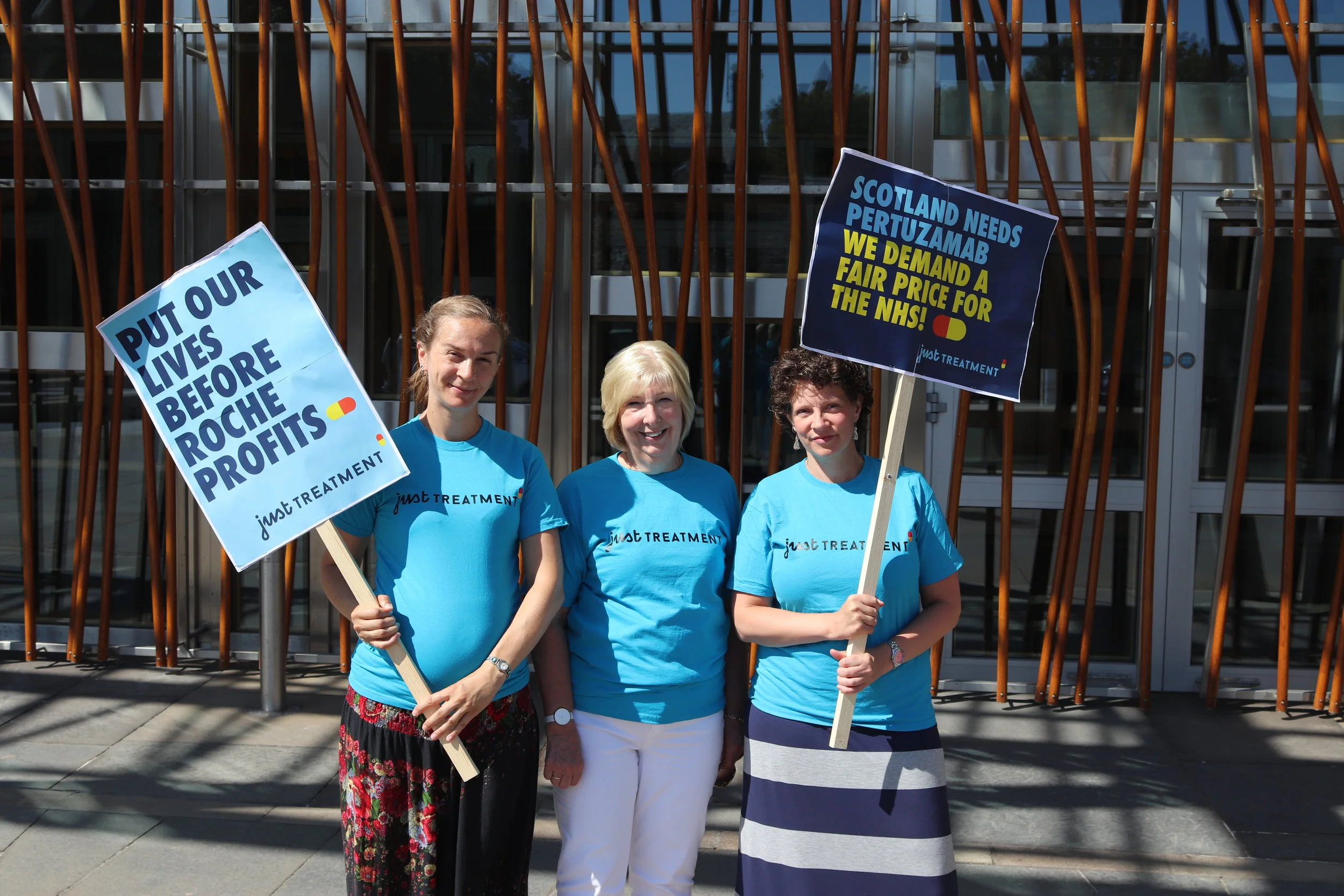 Taking the pertuzumab campaign to the Scottish parliament