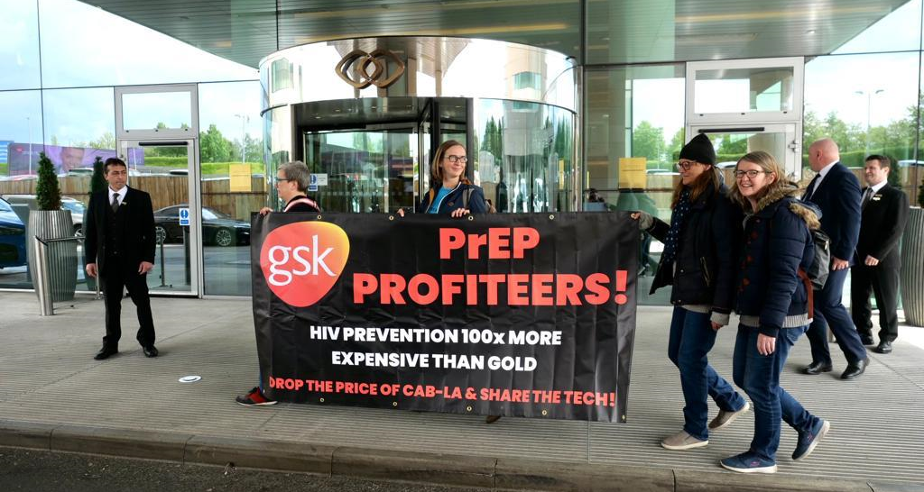 Campaigners protest GSK for pricing game-changing HIV prevention medication 100 times more expensive than gold