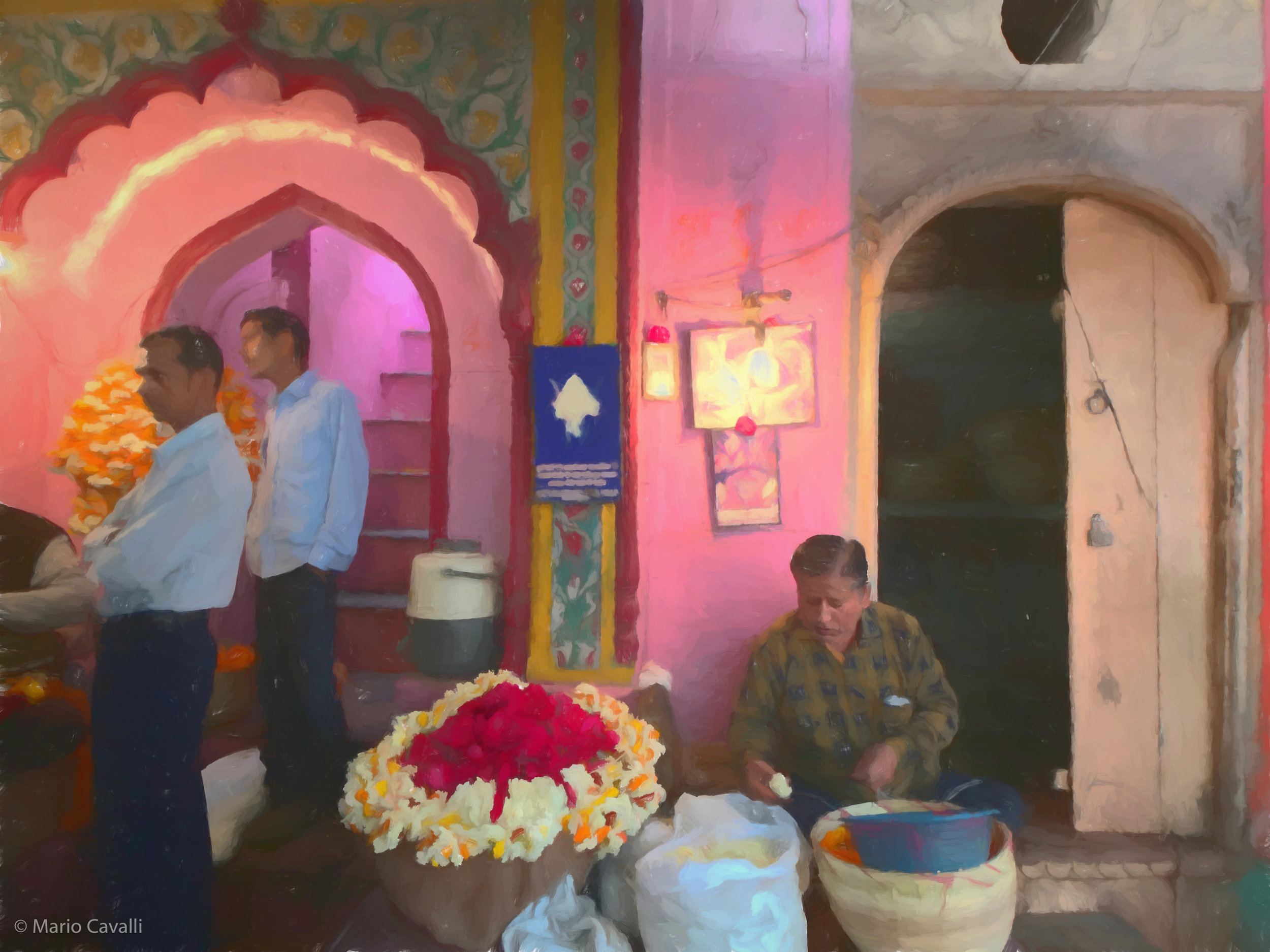 Marigold Vendor, Old Delhi