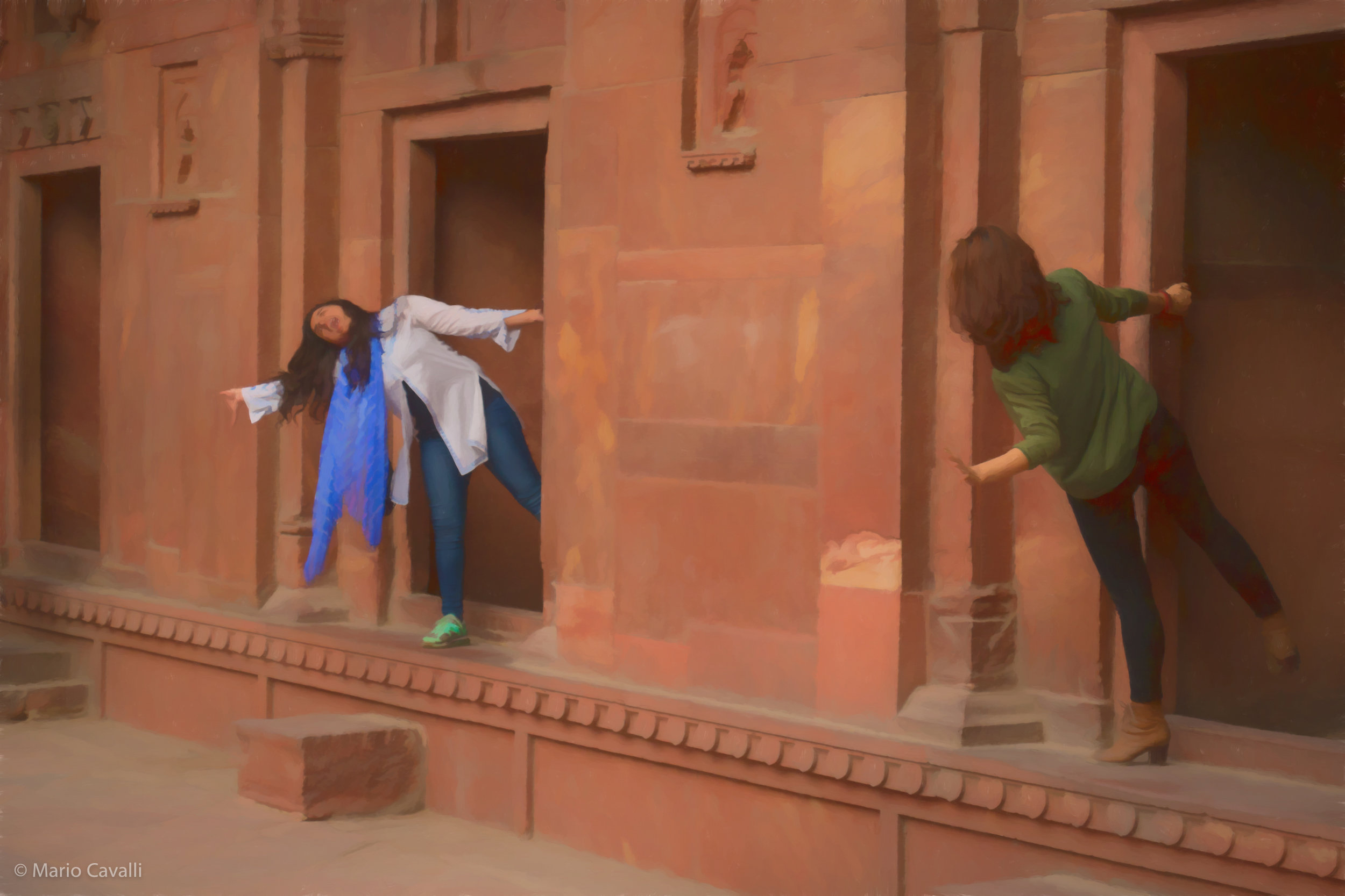 Larking, Agra Fort