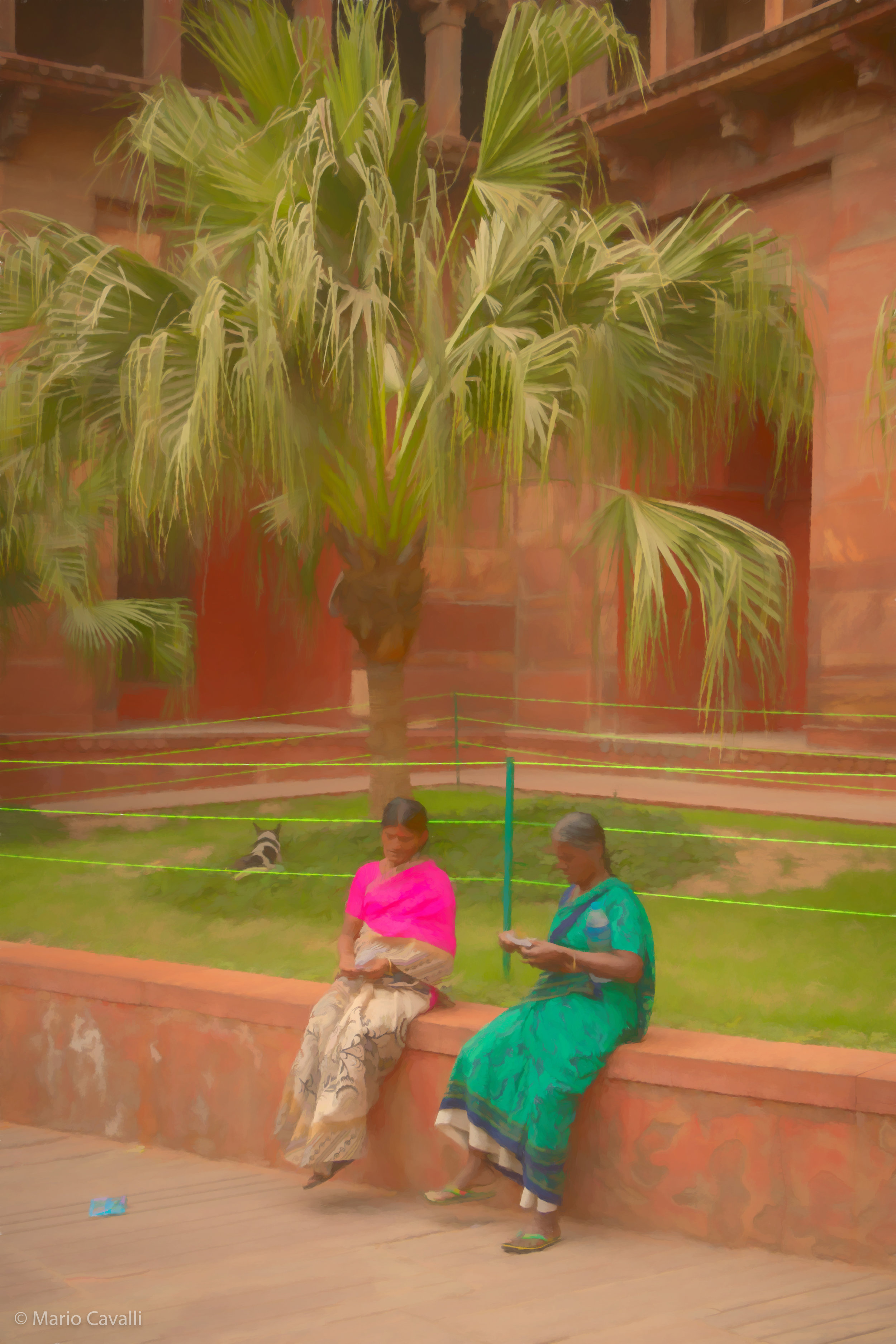 Resting, Agra Fort