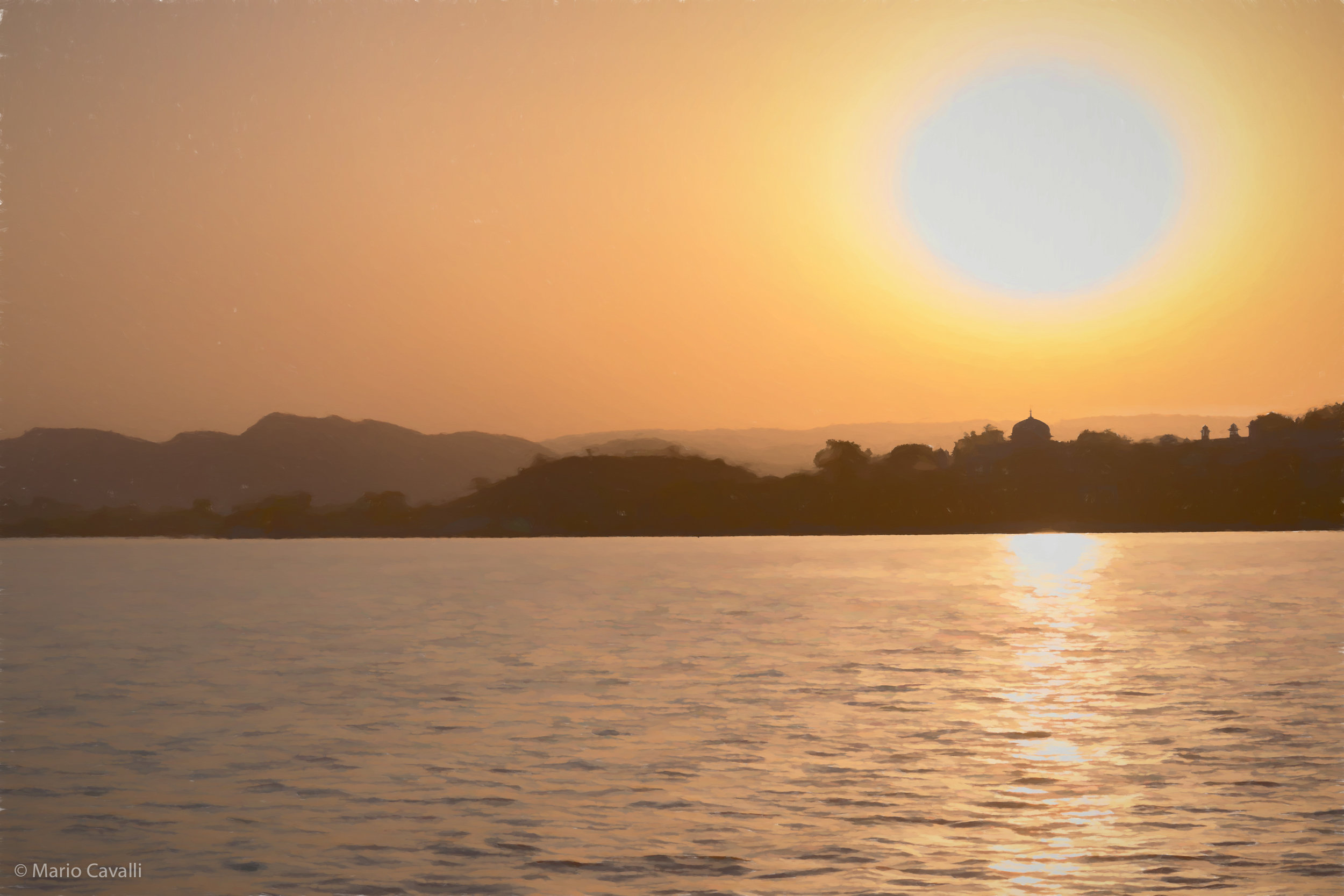 Sunset on Lake Pichola