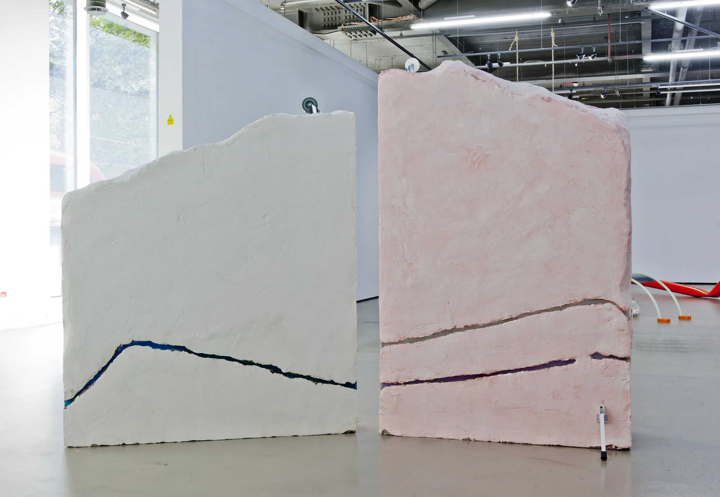 Retirement, 165 x 260 x 42 (cm), Plaster, Plaster Pigment, Cement, Silicone, Silicone Pigment, trolley wheels and Door Stopper, 2018