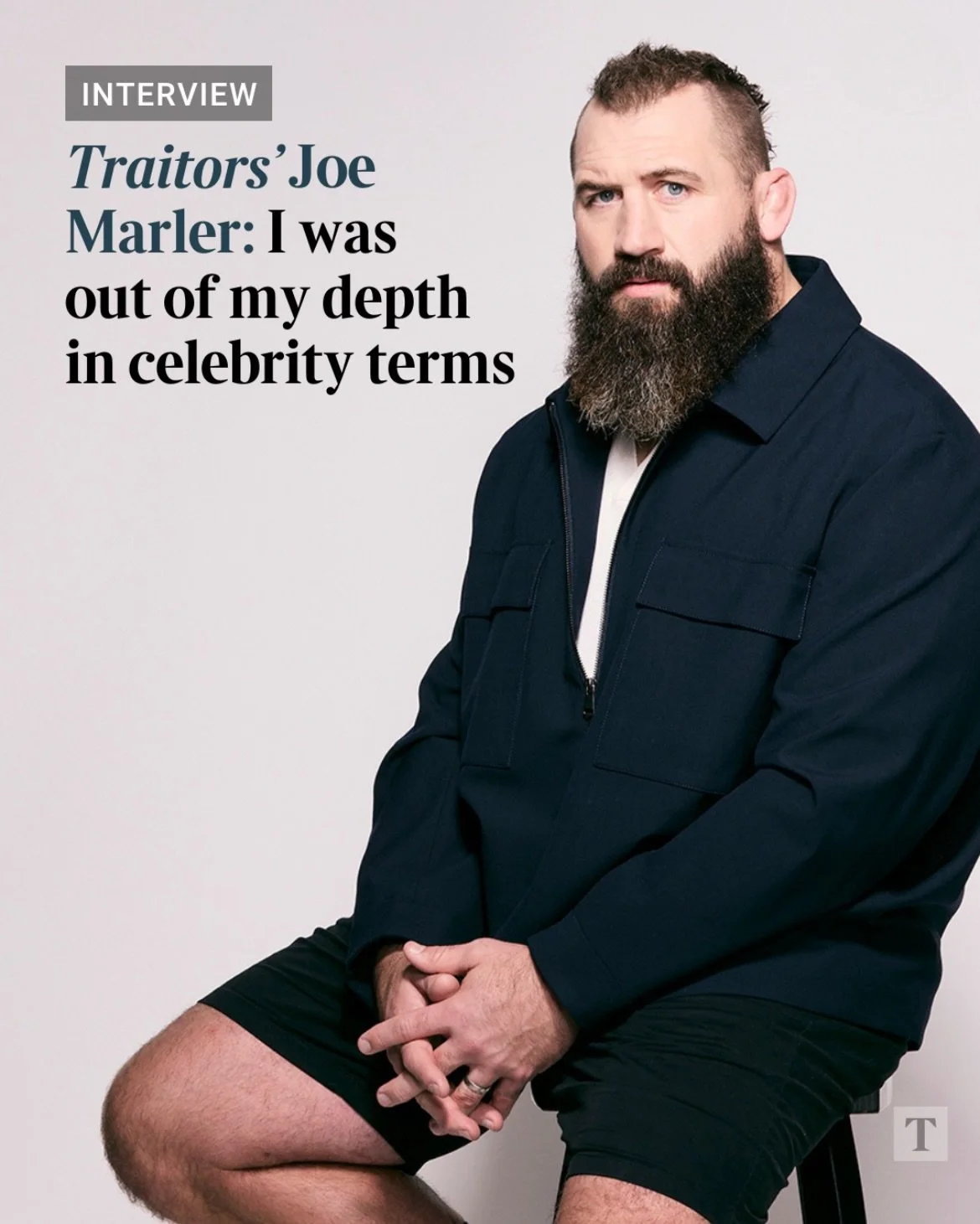 Joe Marler shot for The Times at Zap Studios ⚡️
Former rugby player &amp; Traitors star photographed in our Camberwell studio.

📸 Photographer: @mark_harrison_photography
🏉 Subject: @joemarler17
👔 Styling: @susielethbridge
💄 Grooming: @krystalbel