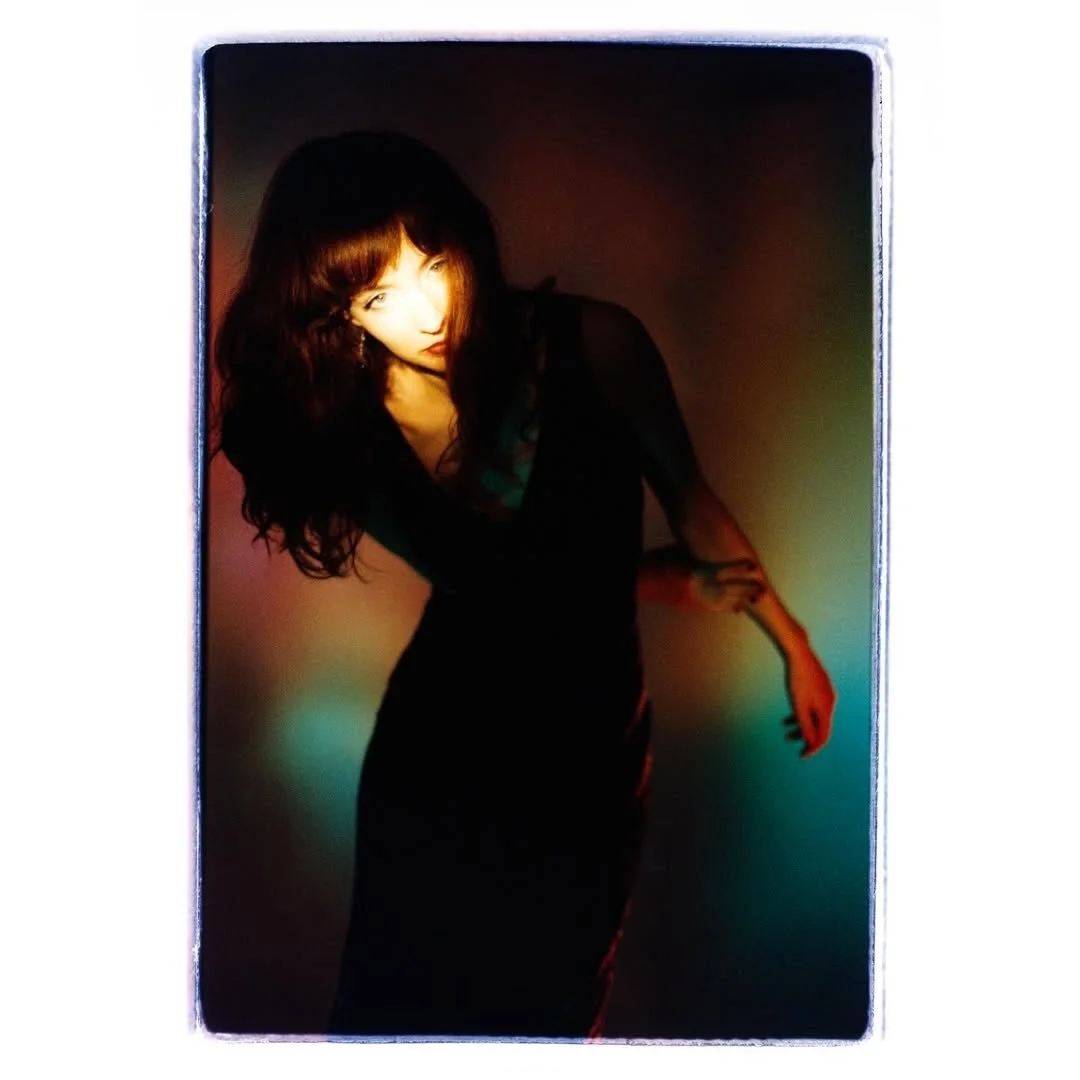 An intimate moment from Jenny on Holiday&rsquo;s Quicksand Heart visuals, captured here at Zap Studios. 💫
Analogue processes captured on film and vintage projectors 🎞️🔦

📷 Photo: @stevegullick 
🏃🏻Assistant @curtis.gullick 🎶 Artist: @jennyonhol