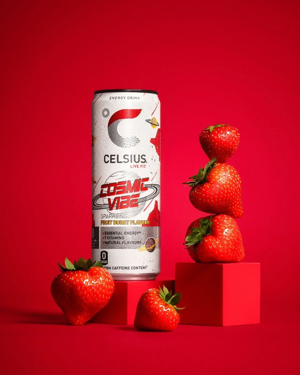 Strawberrylicious day at Zap 🍓❤️

A CELSIUS Cosmic Vibe Fruit Burst campaign shot at Zap by Joona Laulajainen. 📸✨

📸 @studiojoona 🥤 @celsiusofficial 🏡 @zapstudiolondon

#ProductPhotography #CreativeProduction #PhotographyStudio #CampaignShoot Za
