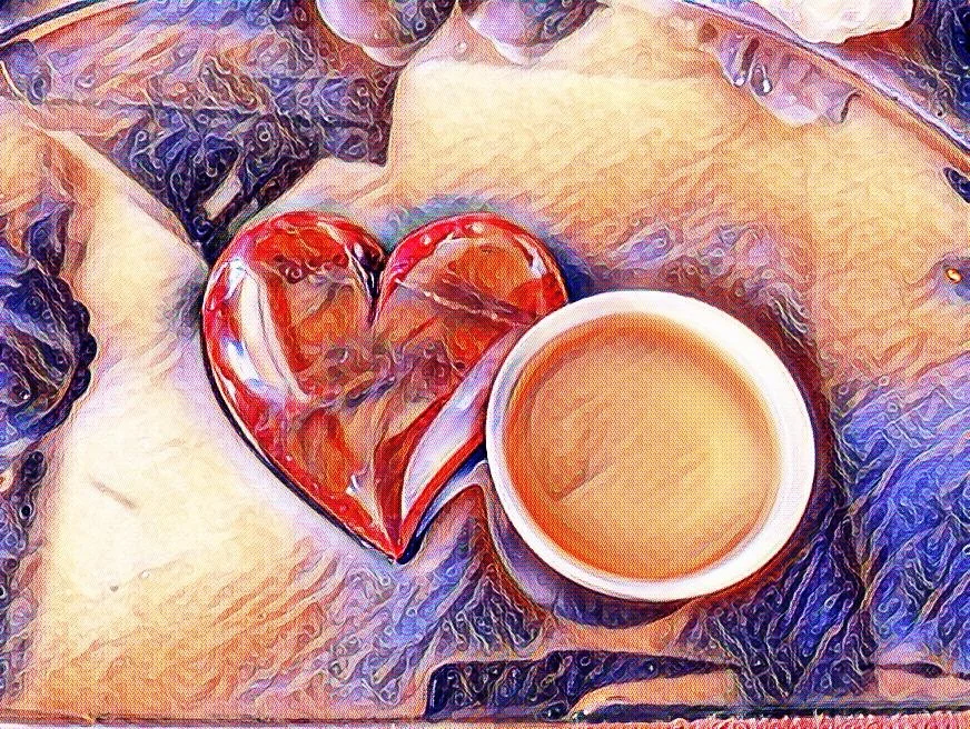 Tea with heart.