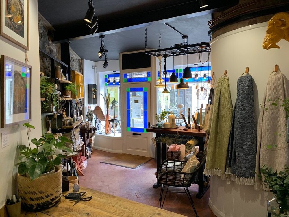 The interior of OakOwlFox, a shop in the town of Llanrwst, North Wales
