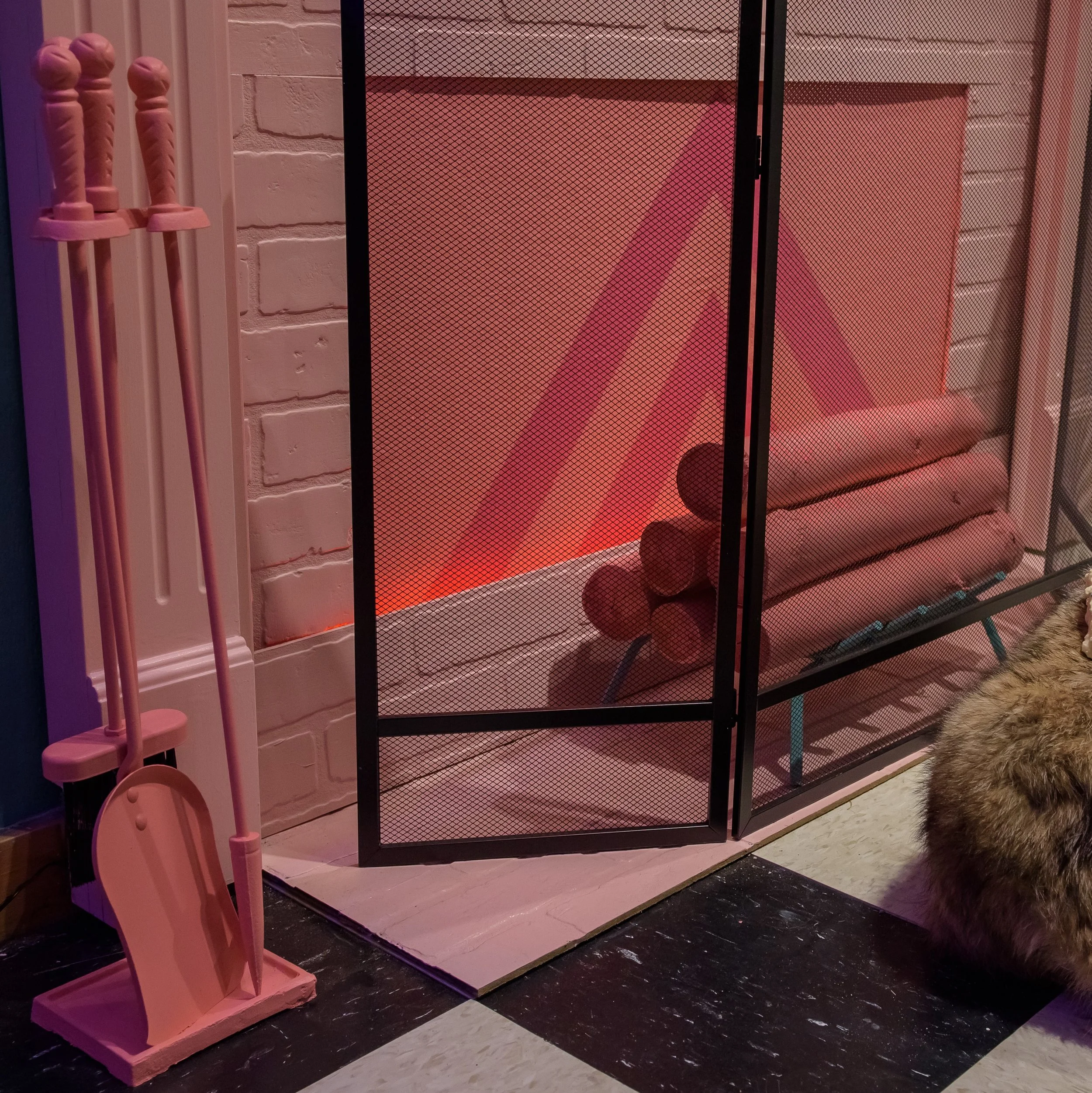 I need to see other people suffer to exist at all. A torch. A torch in their hearts. (detail) 2018 mixed media installation at Gallery 263, Cambridge, MA