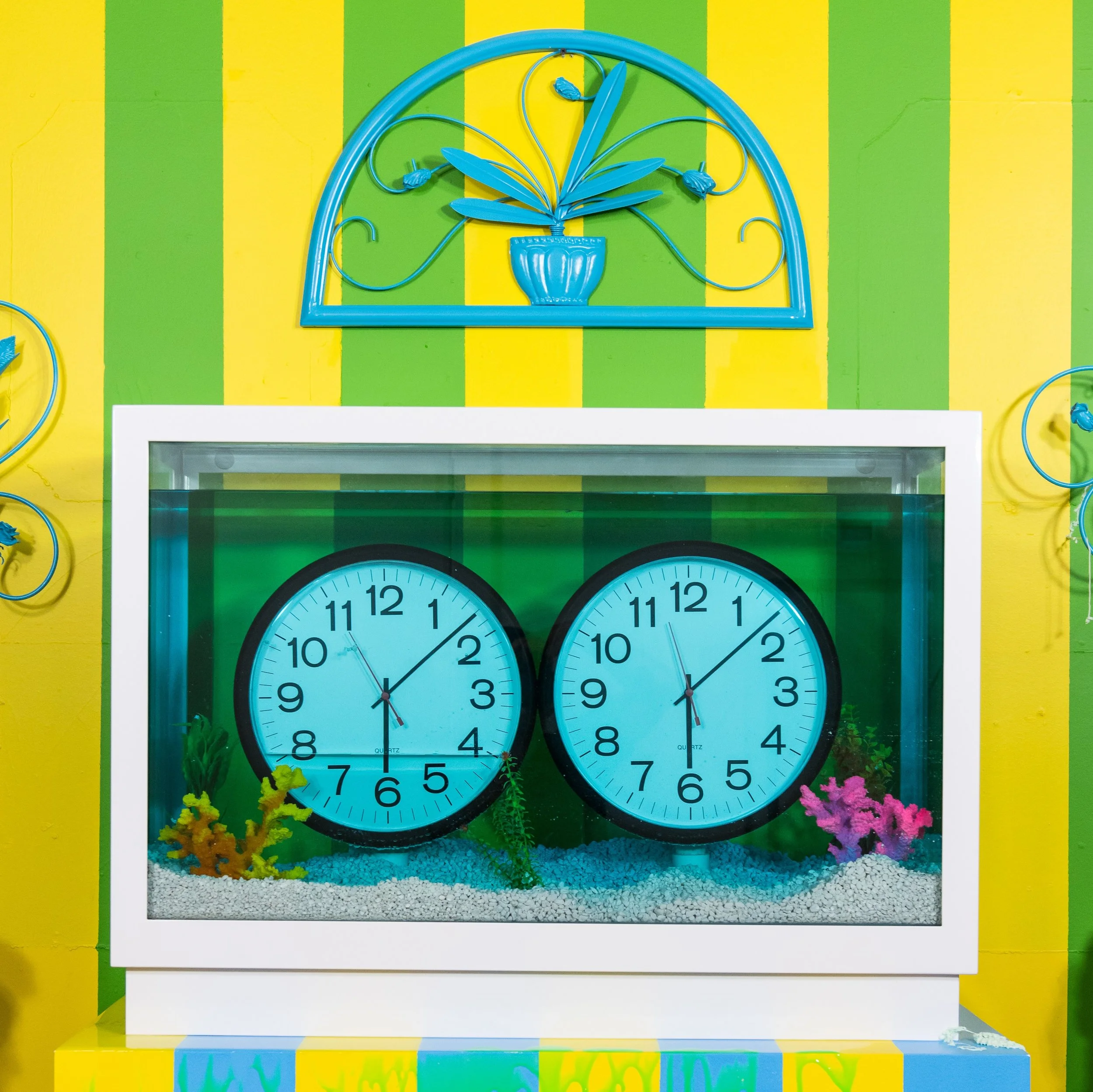 The Blue, Green, and Yellow Room (detail) 2018 mixed media installation