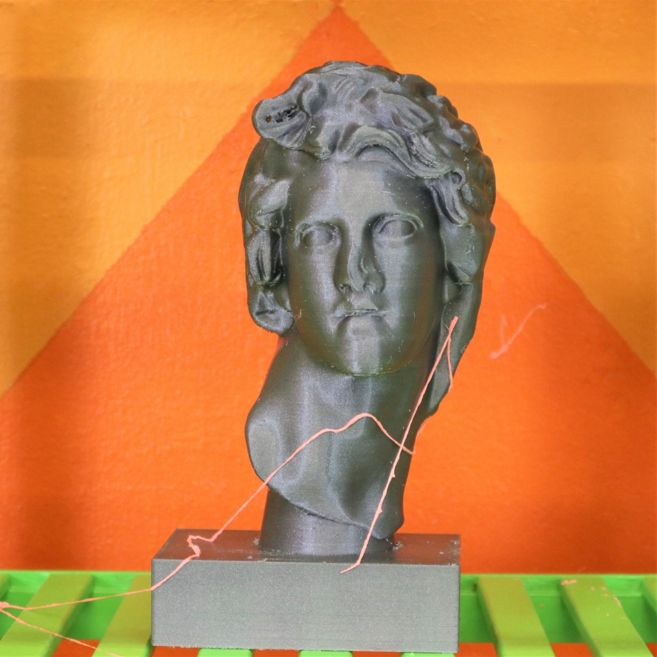  Vaporwave_Floral_Shoppe_Bust _of_Helios  2018  polylactic acid 3D print   3D print made secretly in military contractor’s printing lab using model design purchased online 