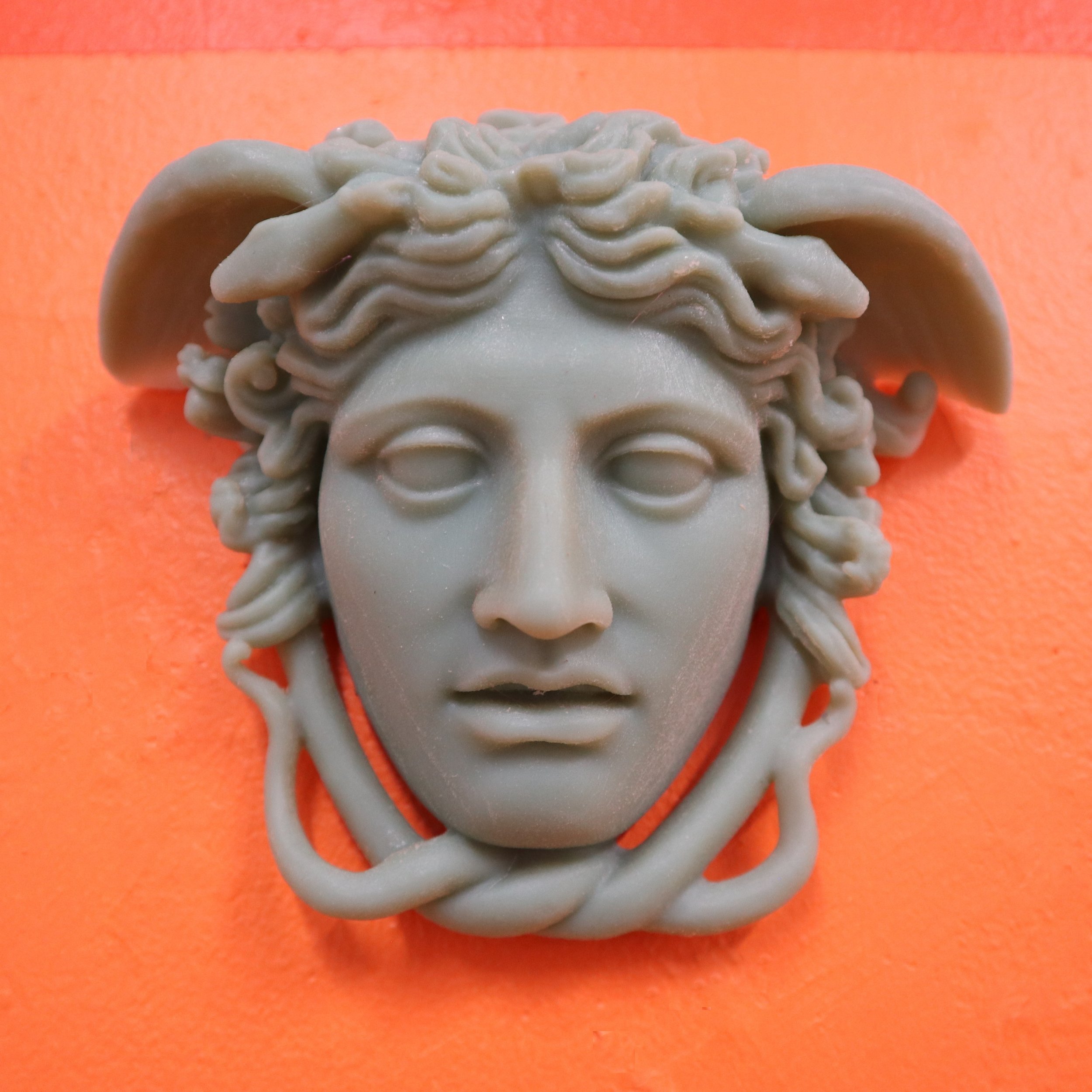   The_Medusa_Rondanini   2018  photopolymer 3D print  3D print made secretly in military contractor’s printing lab using model design by Cosmo Wenman under Creative Commons license 