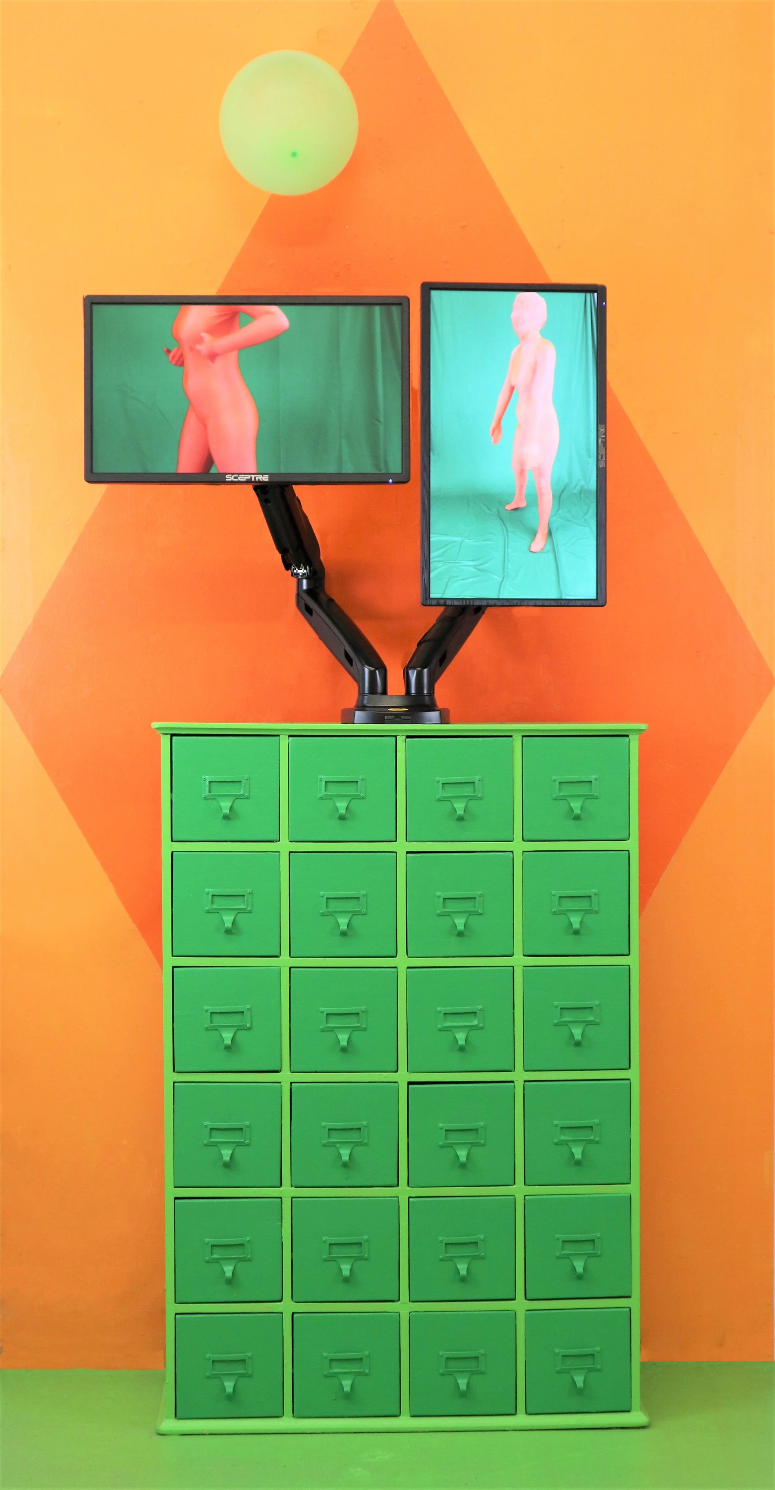 Pleasure and pain are equally necessary to the instruction of the statue. 2018 mixed media installation at Vermont Studio Center, Johnson, VT
