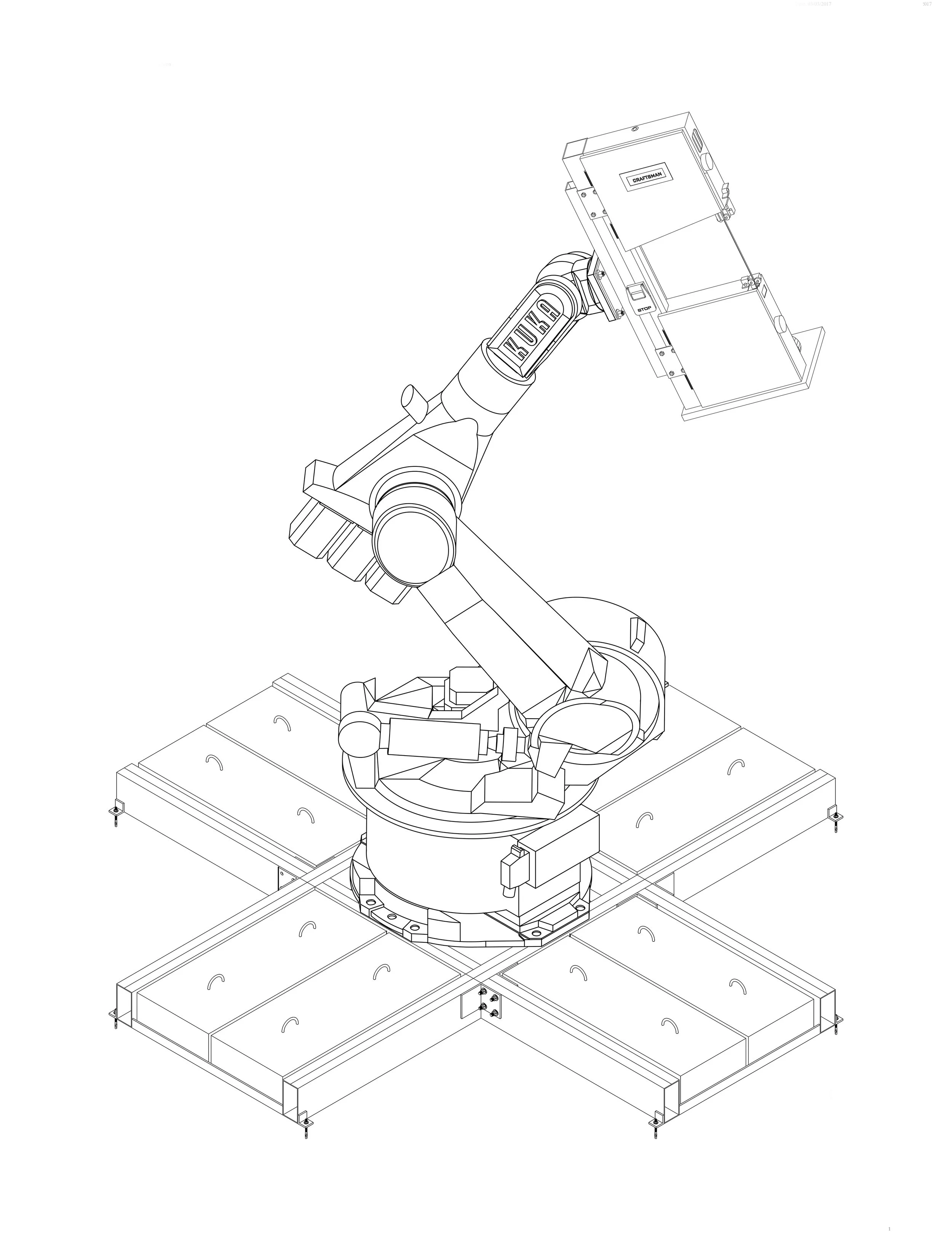 Kuka Kr-200 with Band-saw End Effector 