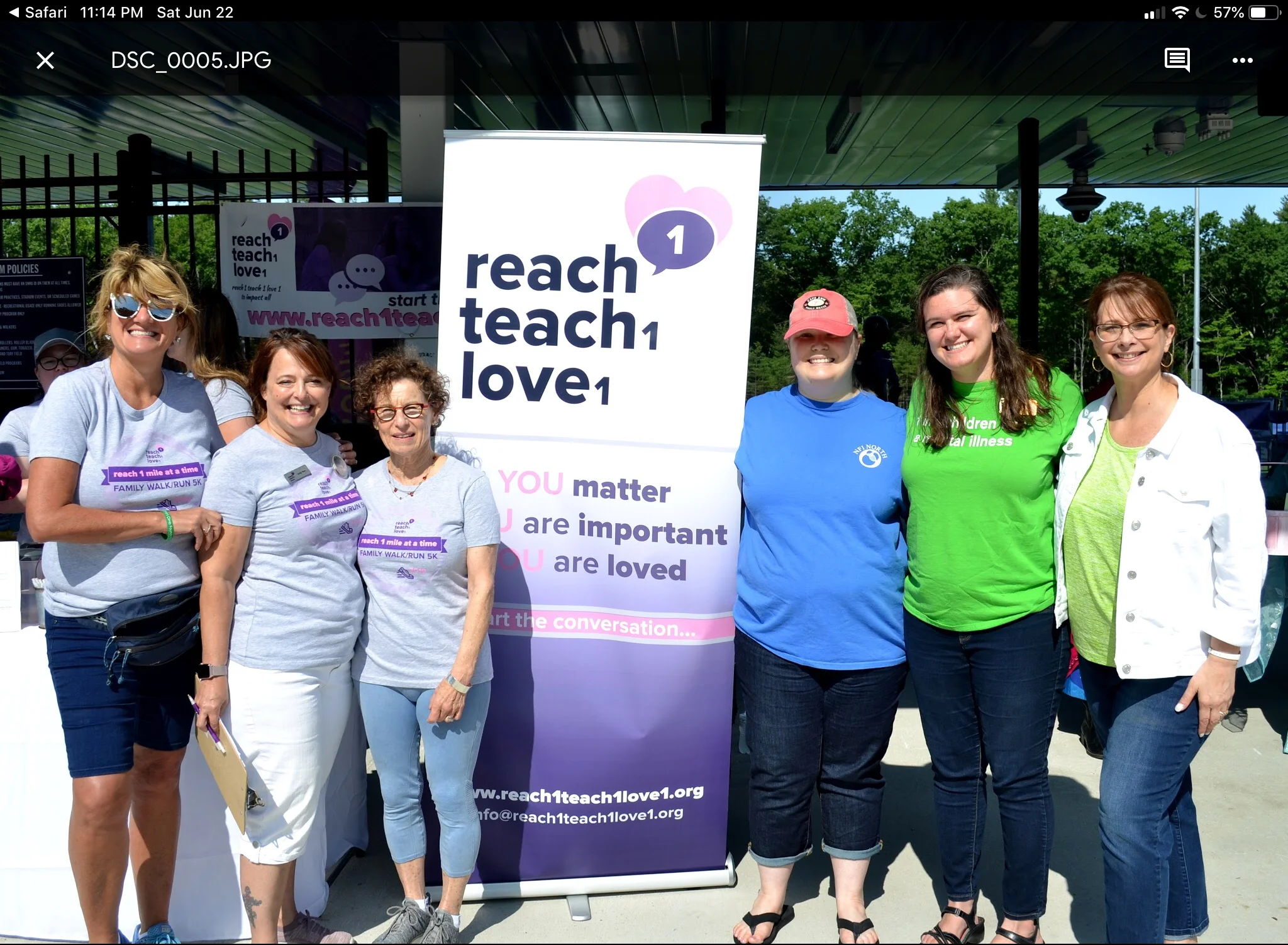 Members of the Children’s Behavioral Health Collaborative teaming together to make “reach 1 mile at a time 2019” a success!