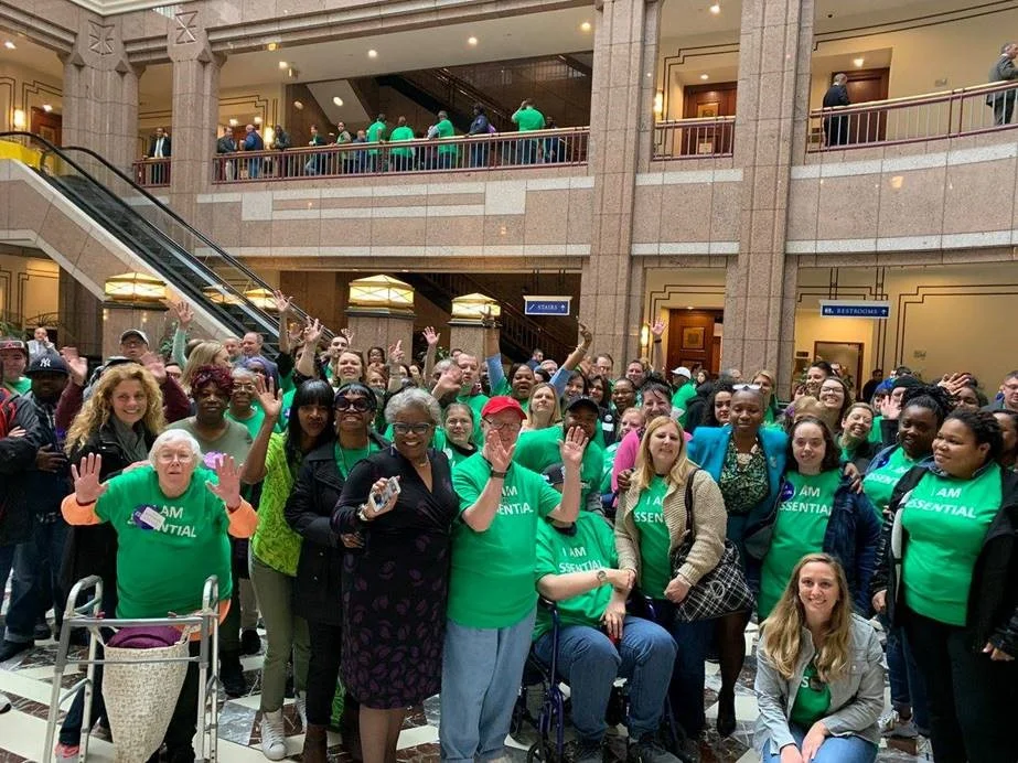 State Senator Marilyn Moore our 2019 Family Legislator of the Year honoree showing her support on Nonprofit Advocacy Day