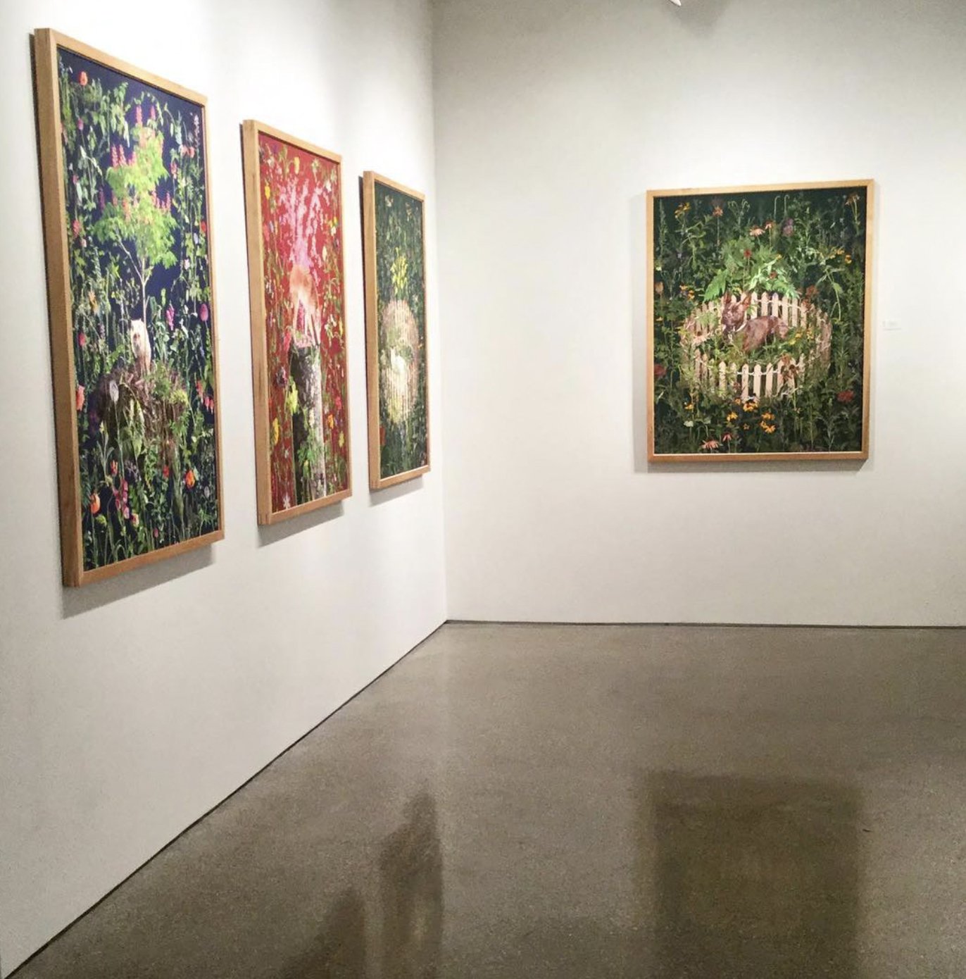 Installation view, "Who Were They Then," Oakland University Art Gallery