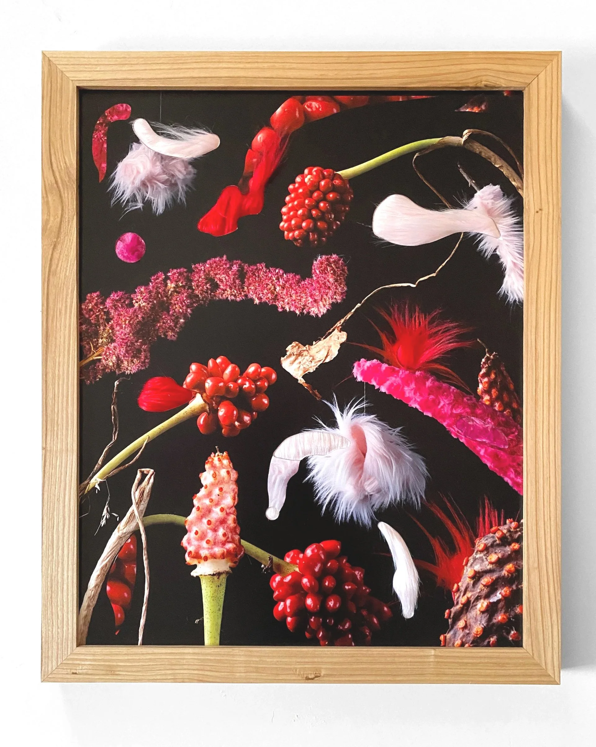 Pulpit, dye sublimation on aluminum print with faux fur, 16" x 20," 2026