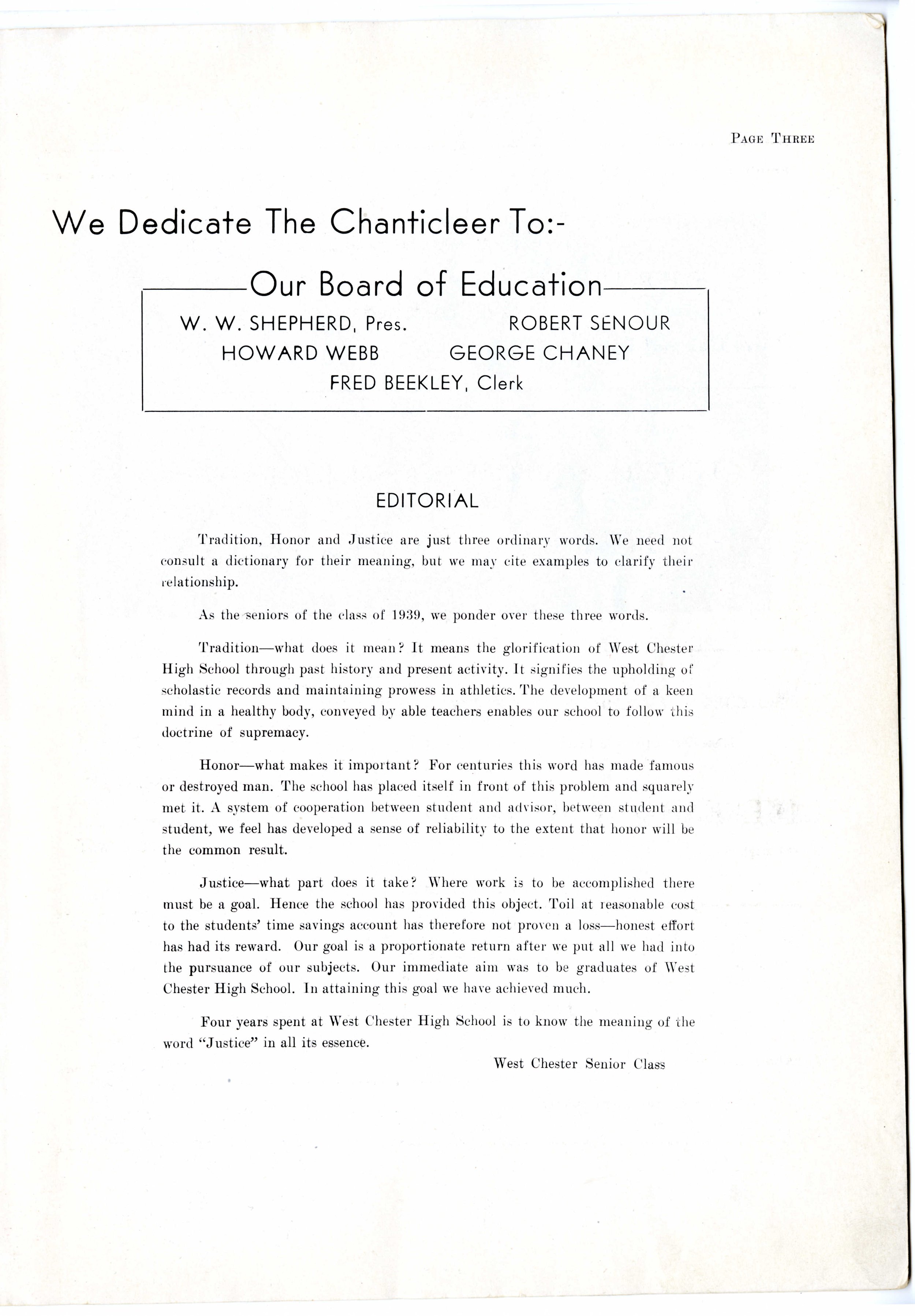 Chanticleer 1939