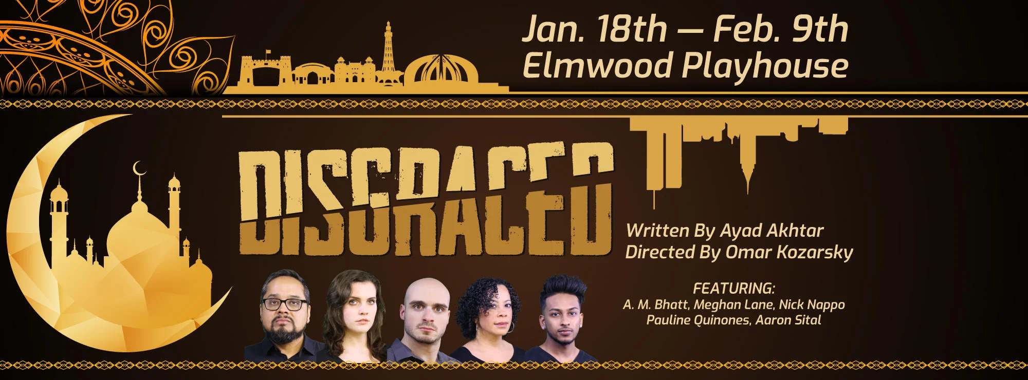 Starring as Emily in Elmwood Playhouse’s production of “Disgraced”