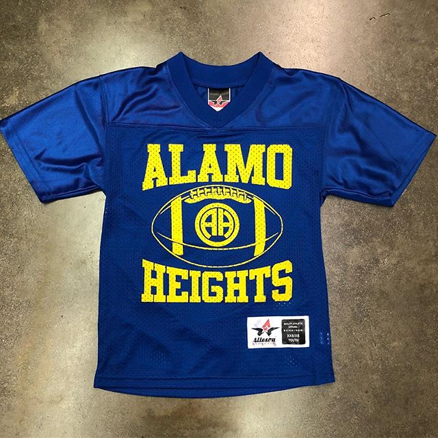 Youth football jerseys are in!! Stop by and pick one up. You can even add your name and number for $10.00. #shoplocal #supportlocal #ah