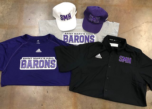 Hey SMH! Looking for something to wear this Friday night? We&rsquo;ve got you covered. Stop in and check out our new shirts, hats and stadium chairs. #smhbarons #saintmaryshall