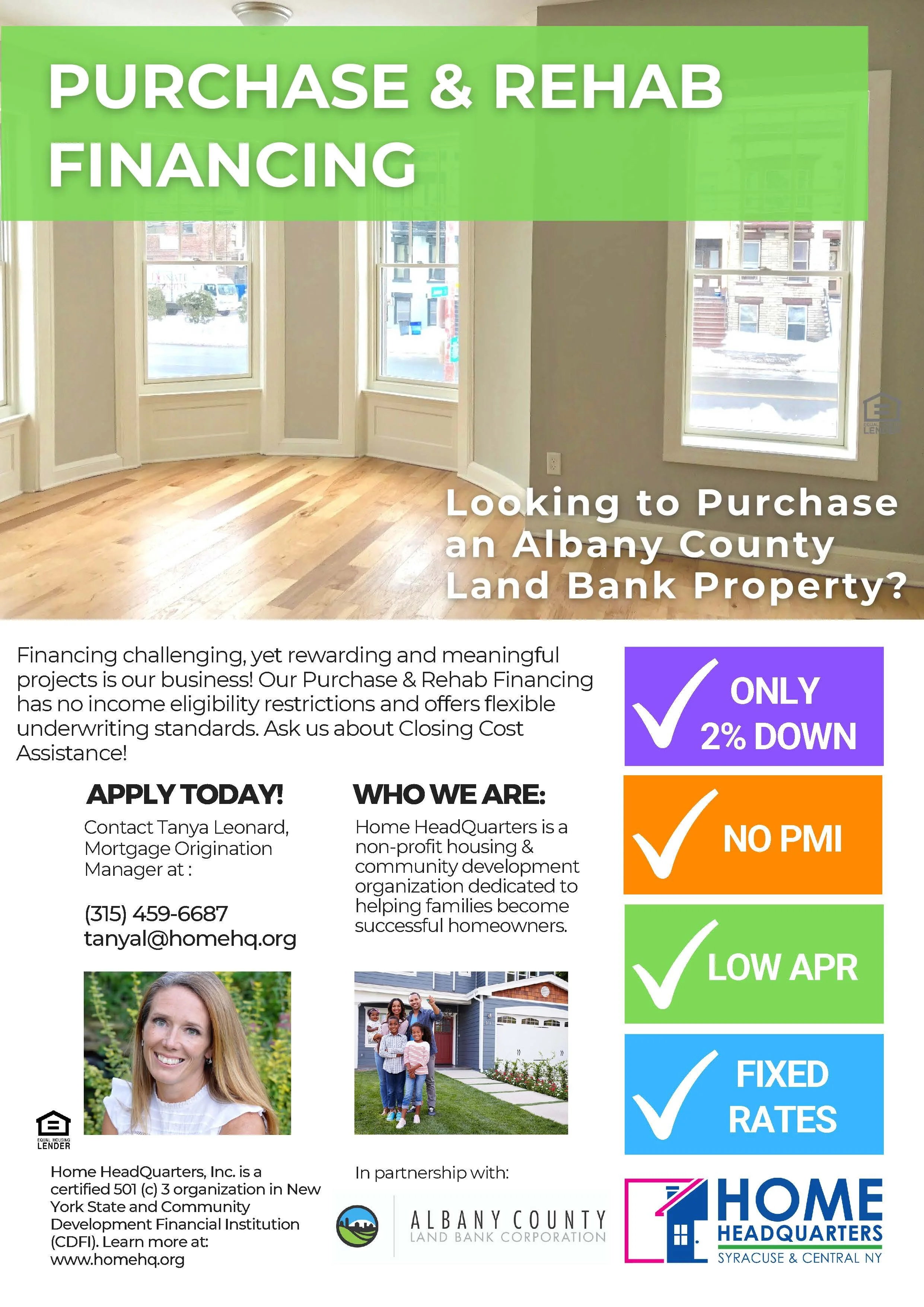 Available Financial Resources — Albany County Land Bank Corporation